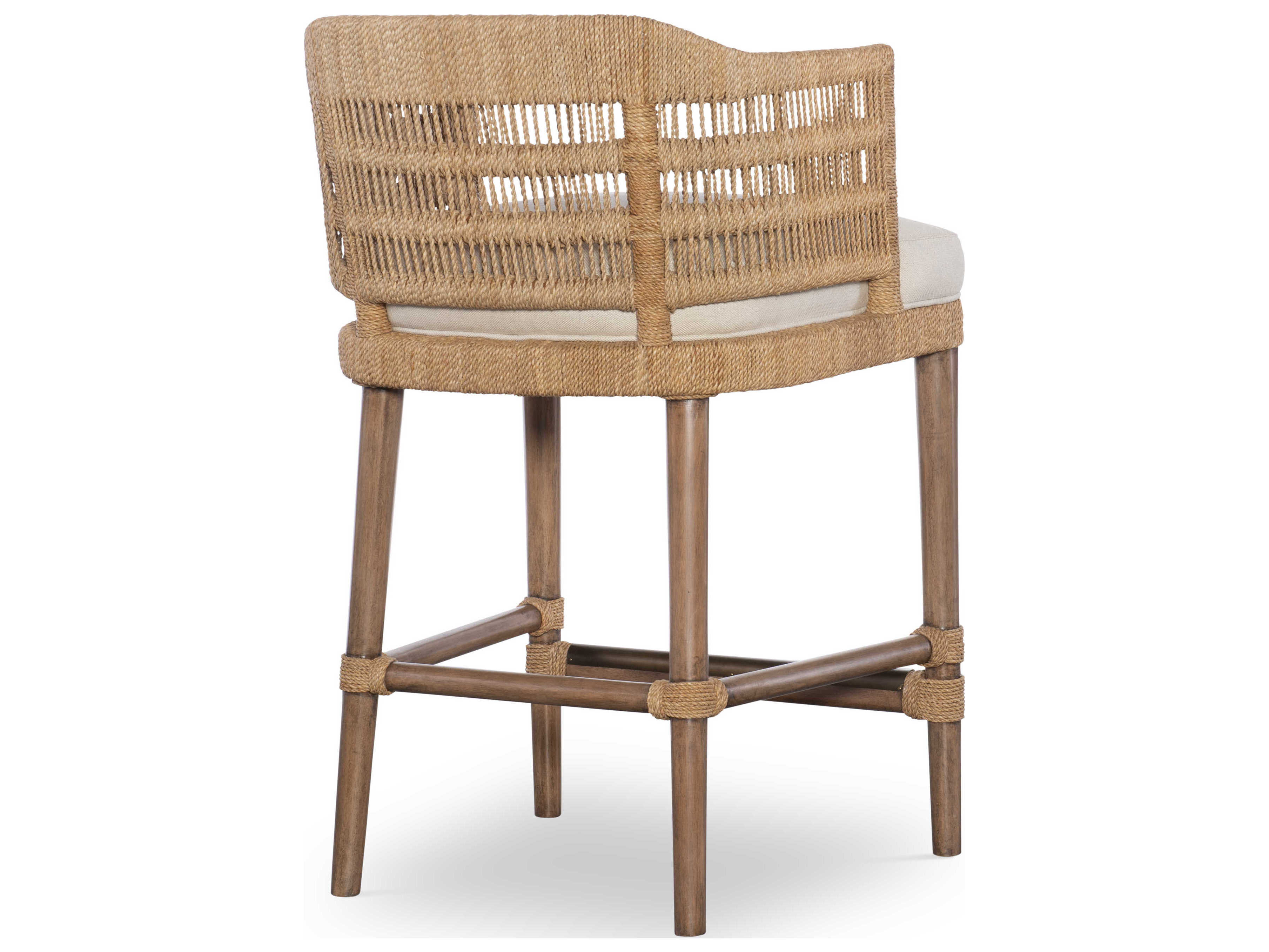 Century Furniture Curate Upholstered Natural Flax Counter Stool