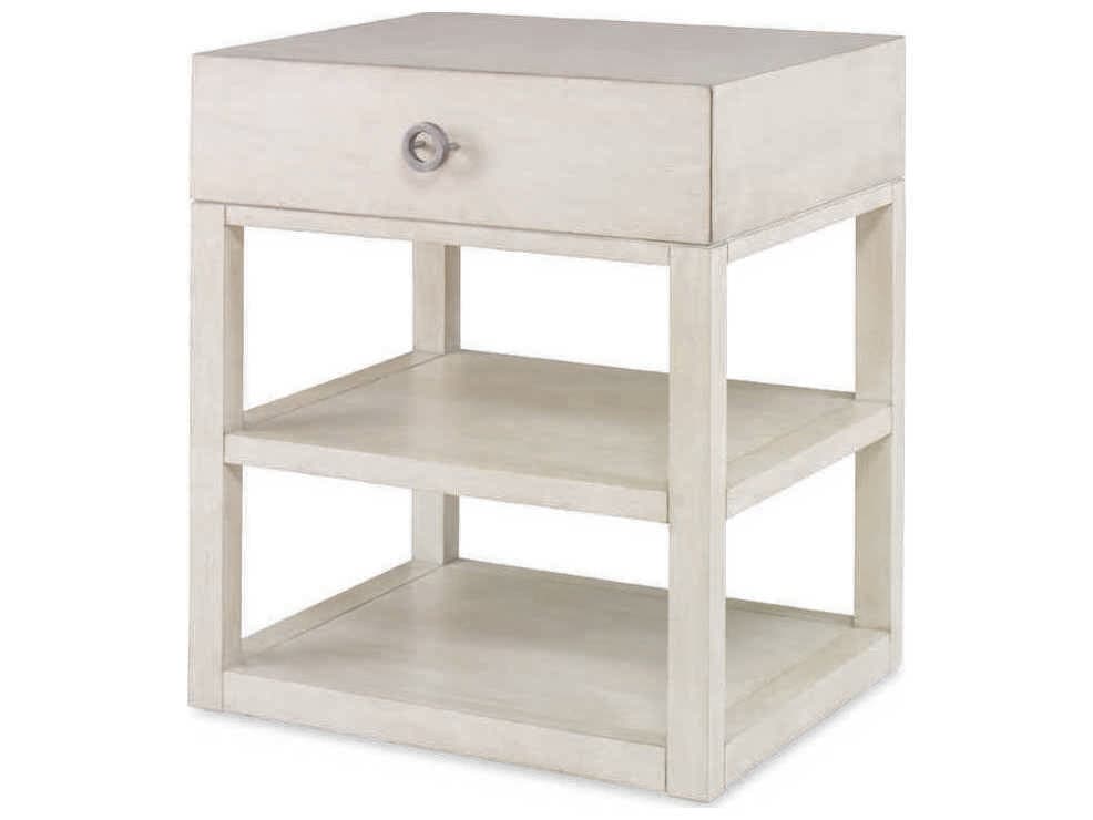 Century Furniture Curate 1-Drawer White Nightstand