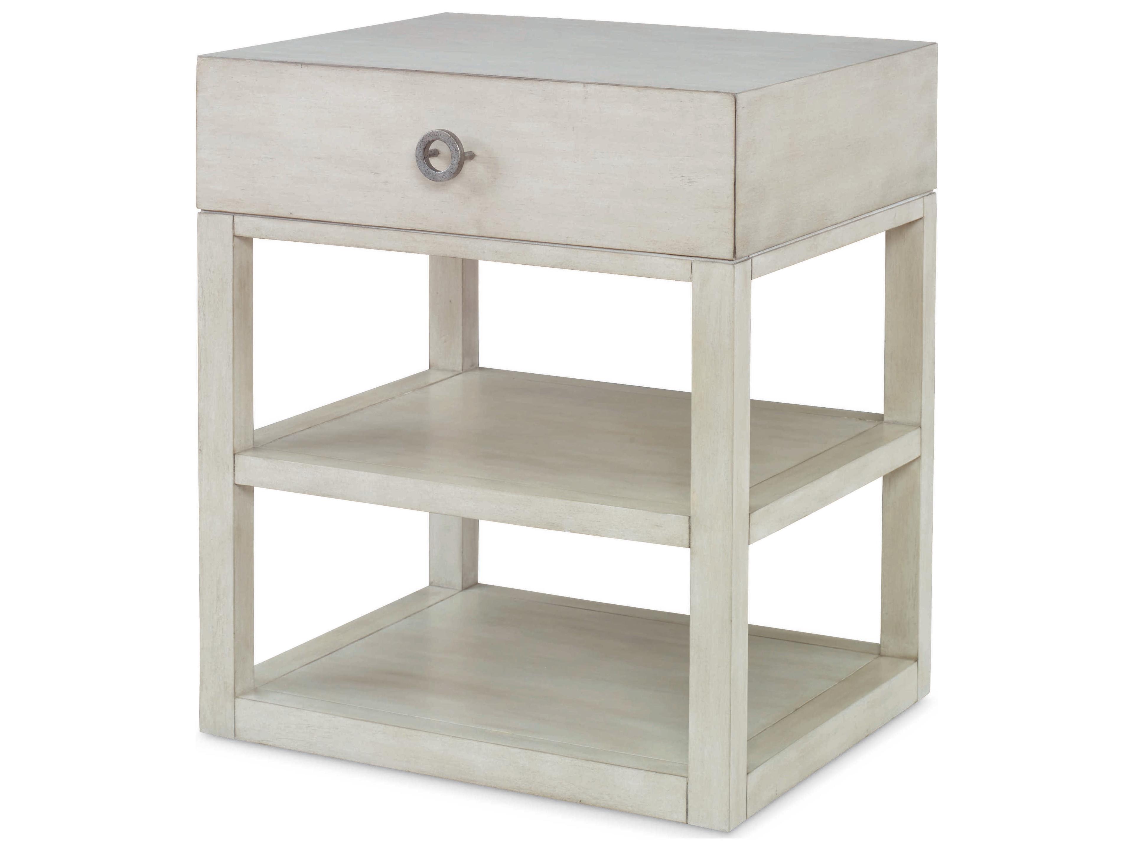 Century Furniture Curate 1-Drawer White Nightstand