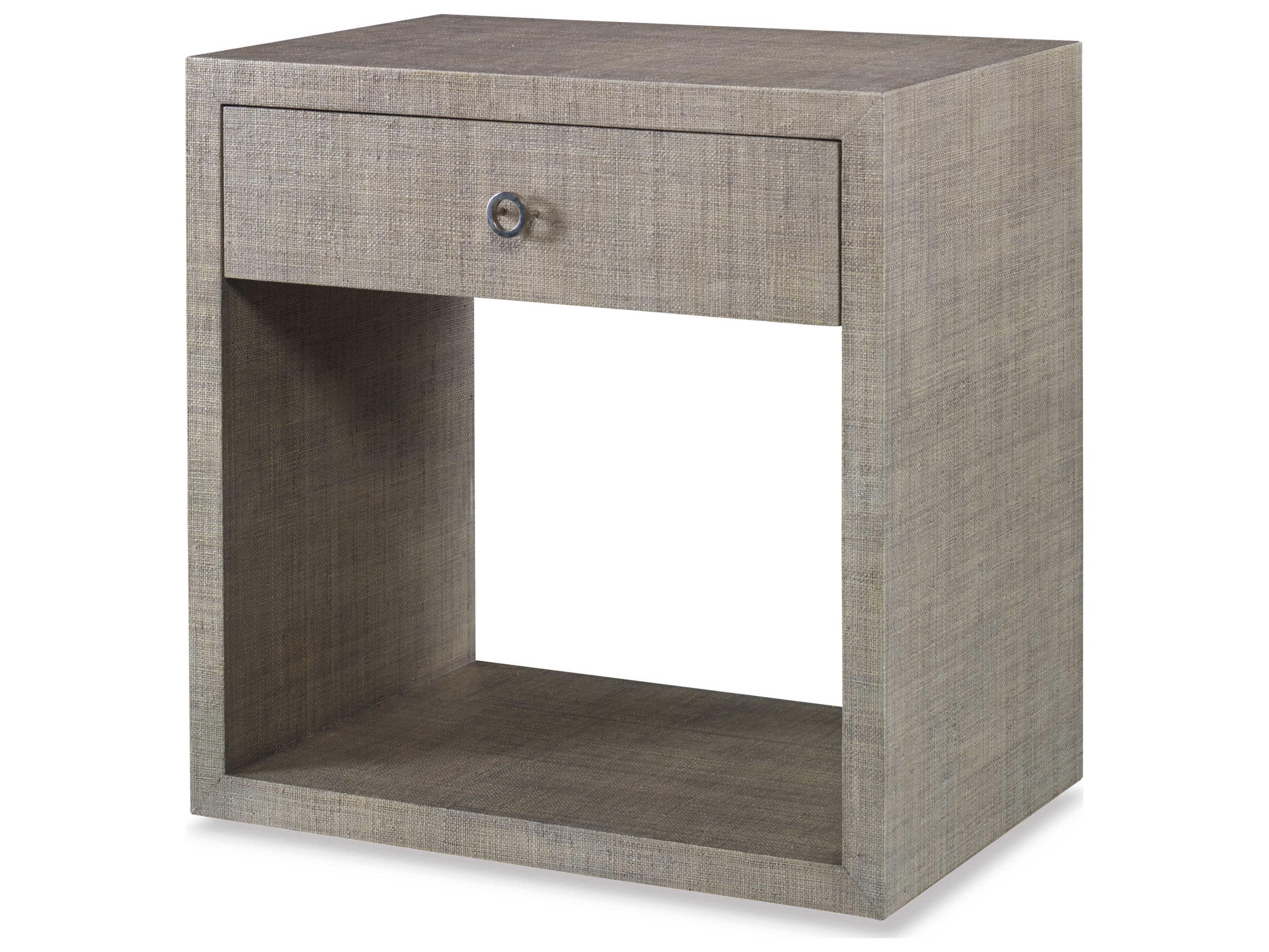 Century Furniture Curate 1-Drawer Gray Mahogany Wood Nightstand