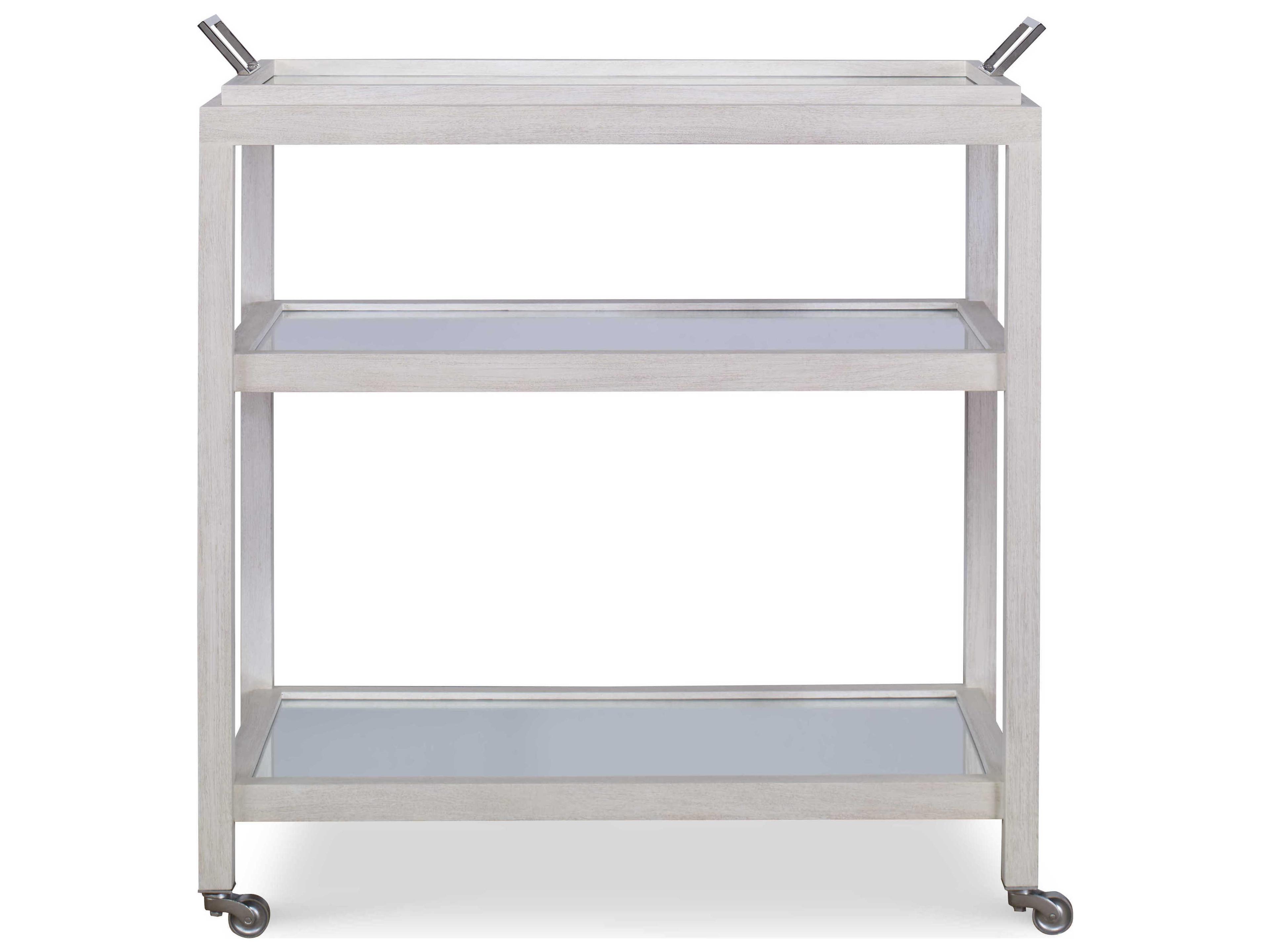 Century Furniture Curate White Coconut Bar Cart