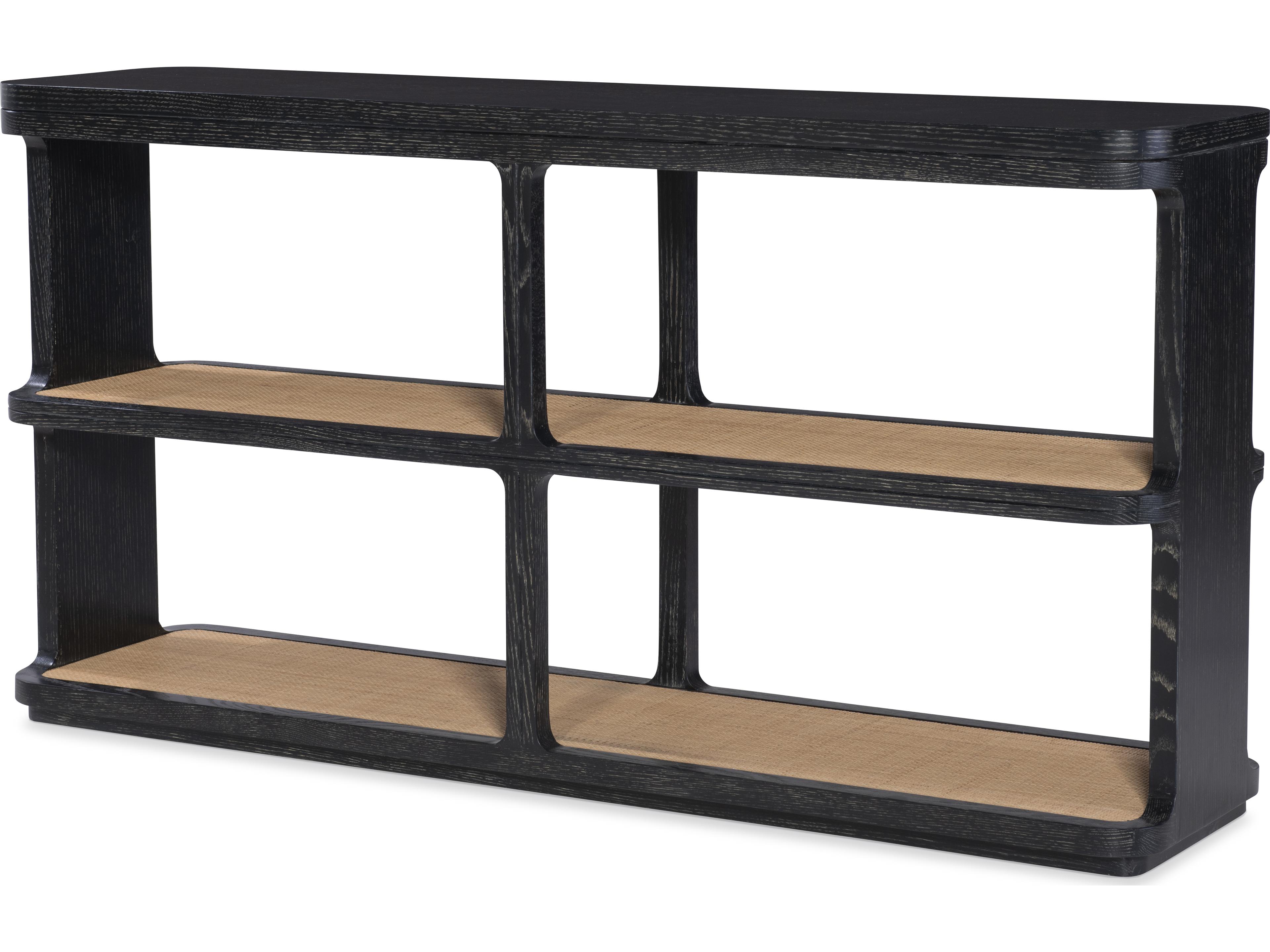 Century Furniture Curate Rectangular Rattan Console Table