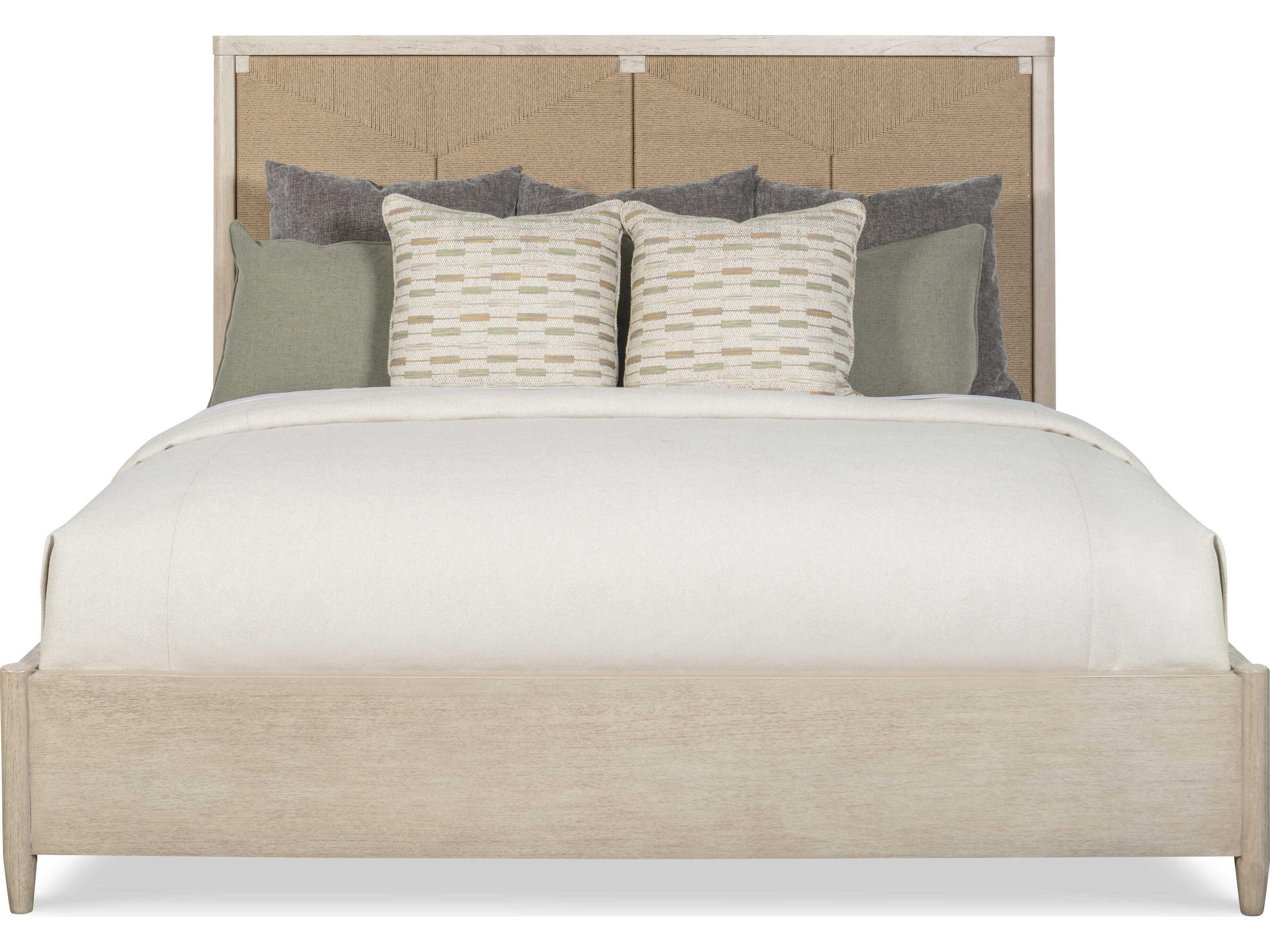 Century Furniture Curate Palmetto Beige Mindi Wood King Platform Bed