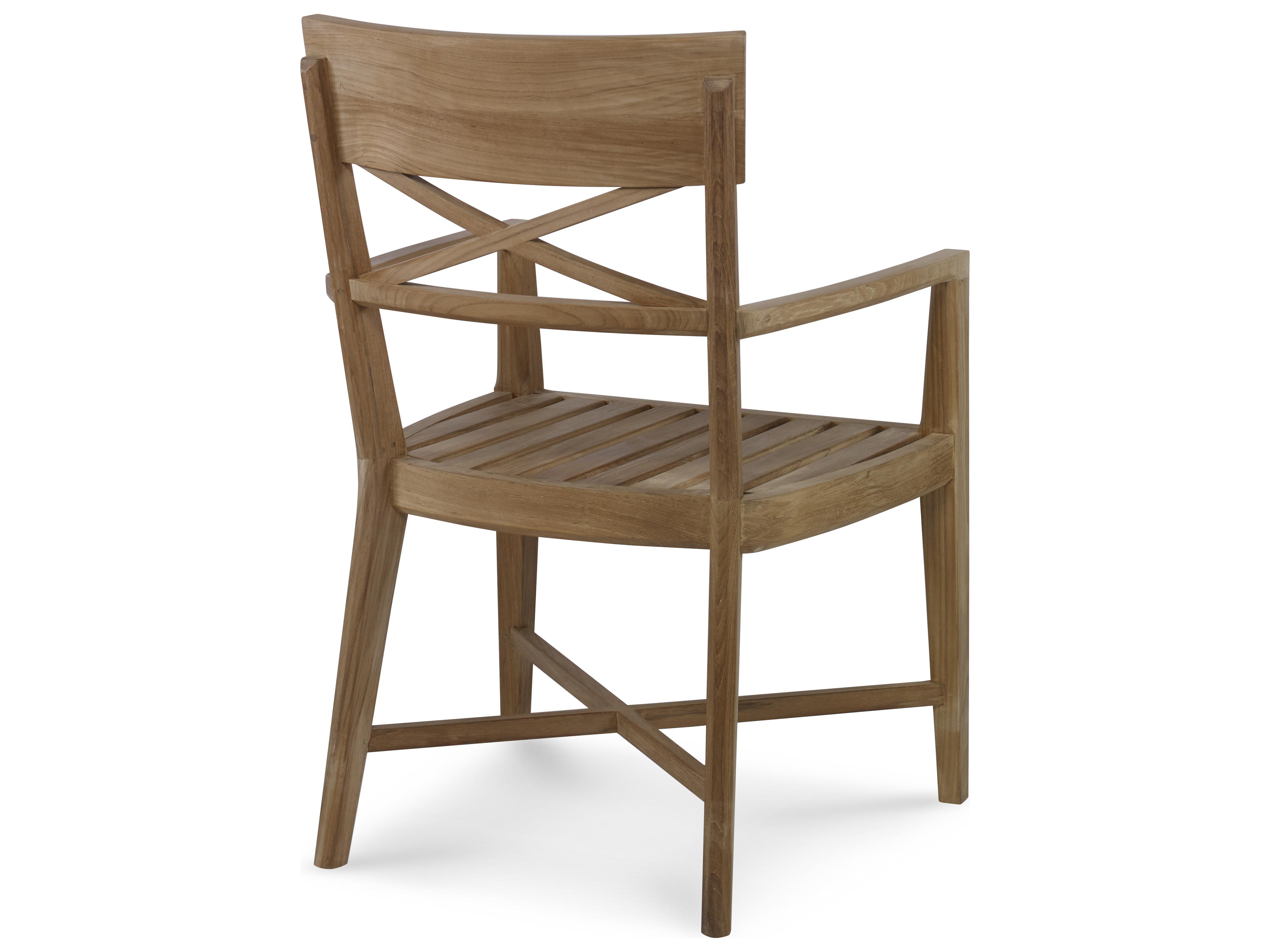 Century Furniture West Bay (d43) Teak Wood Oak Arm Dining Chair