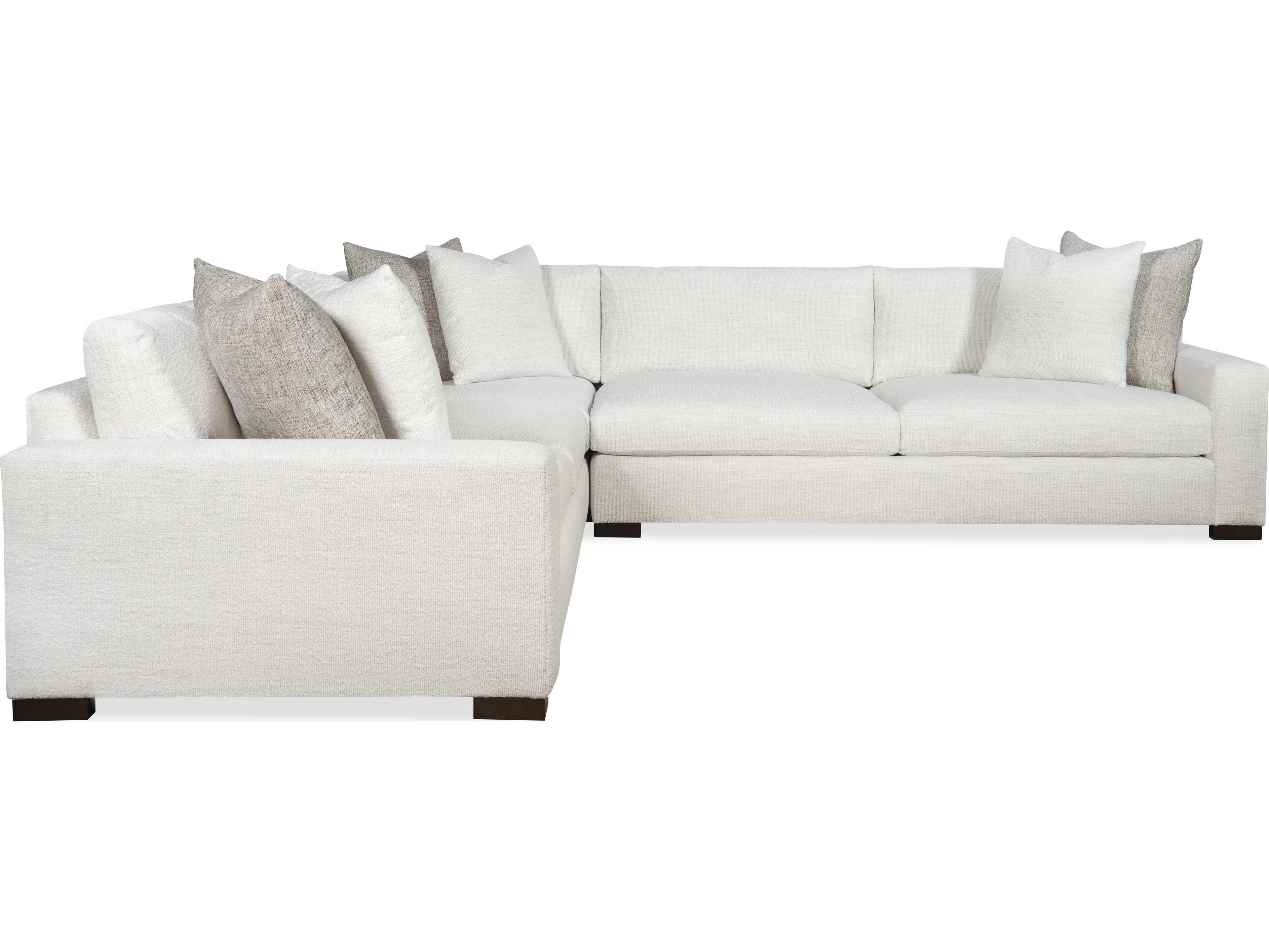 Century Furniture Home Elegance Rowan 2-Piece White Upholstered Sectional Sofa