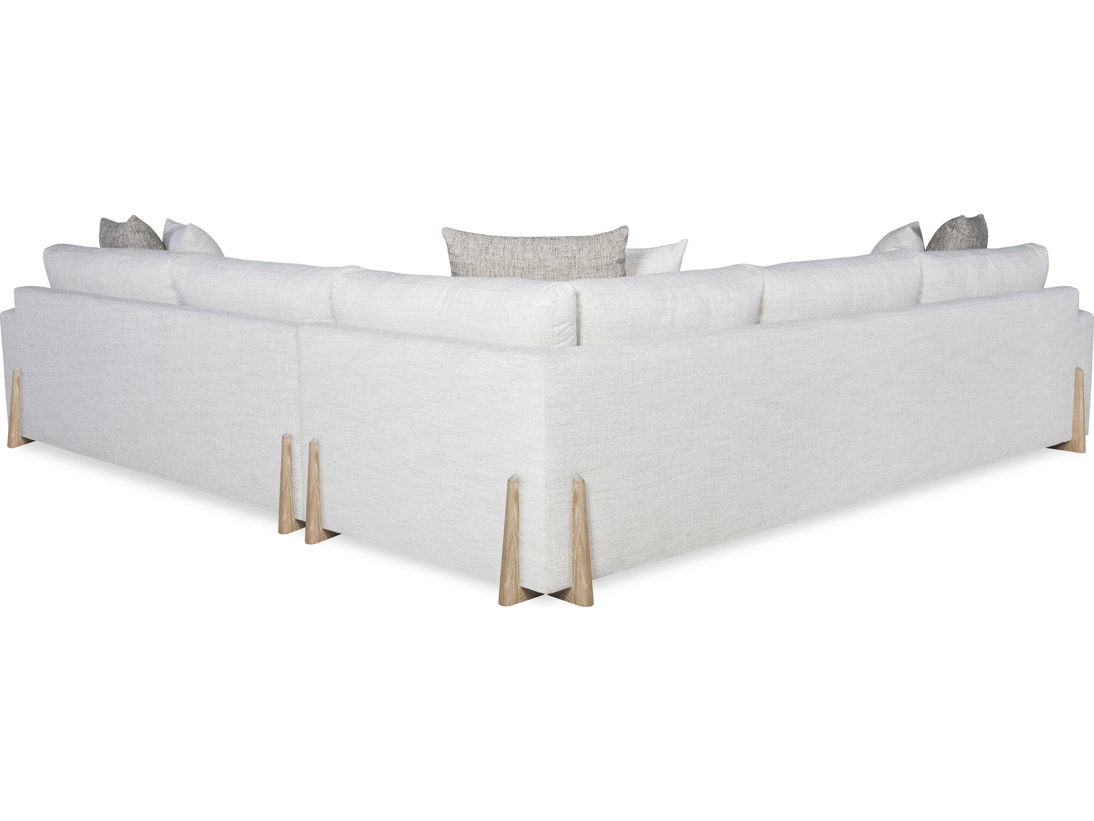 Century Furniture Home Elegance White Upholstered Sectional Sofa