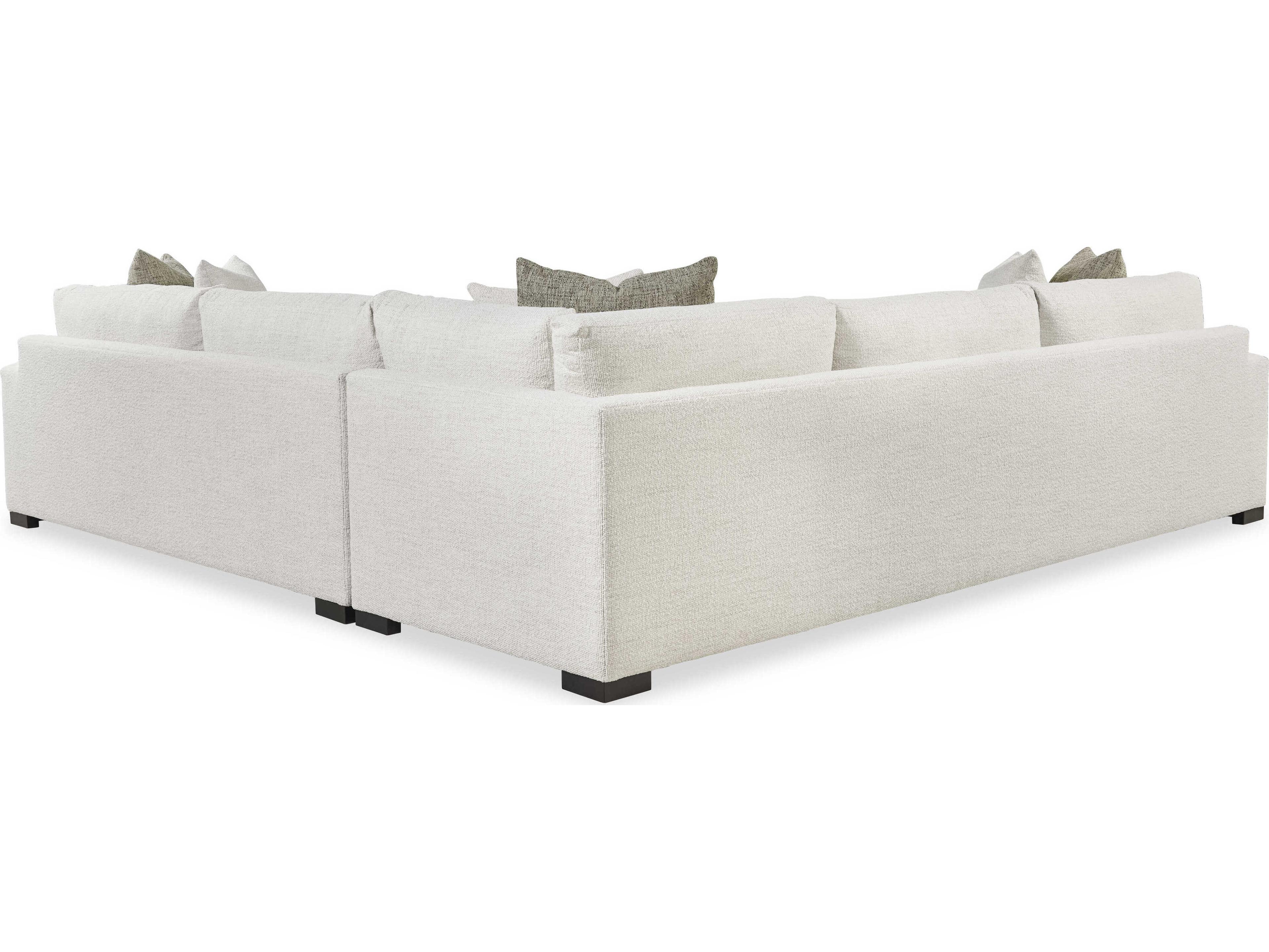 Century Furniture Home Elegance Great Room White Upholstered Sectional Sofa