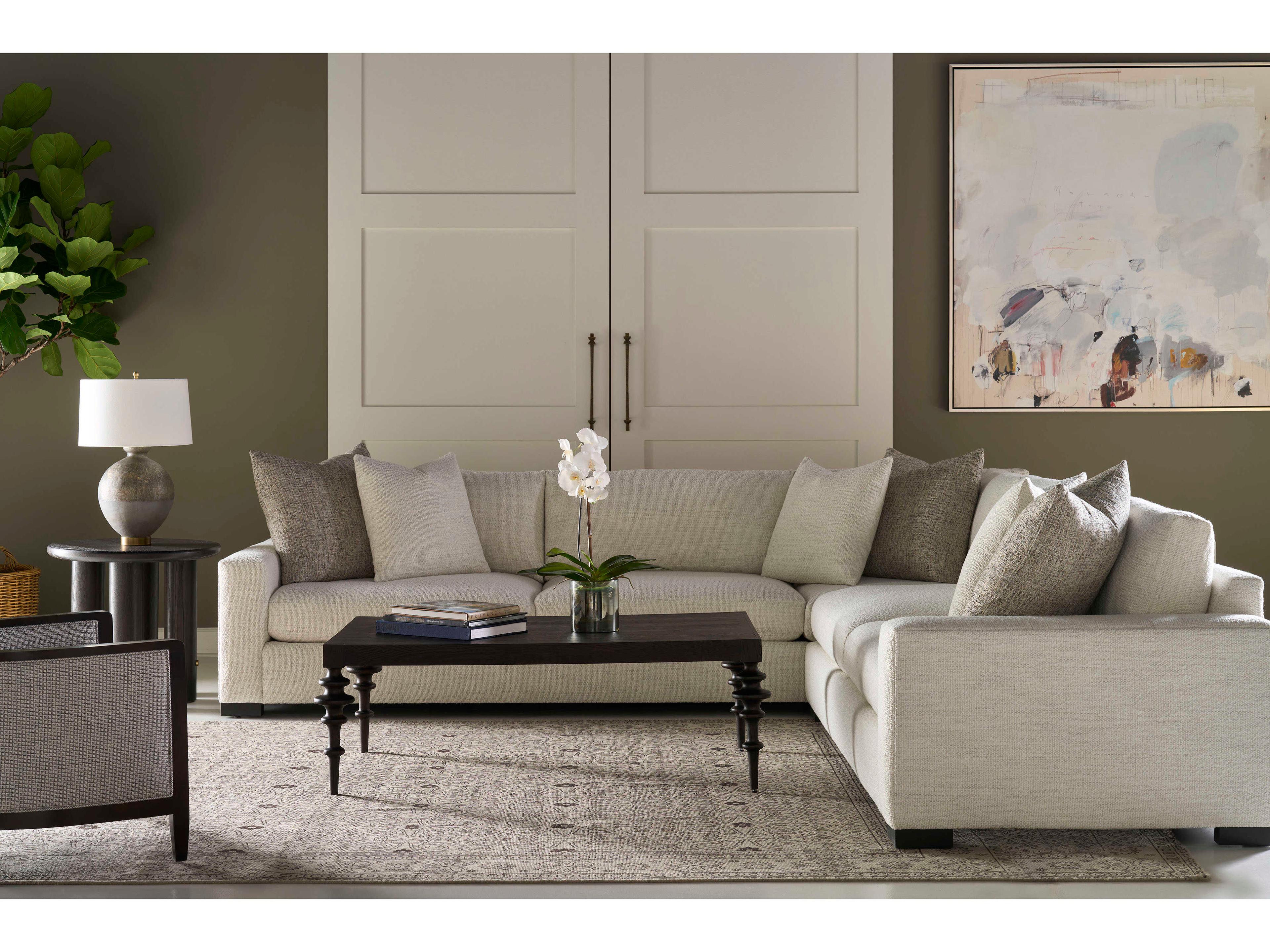 Century Furniture Home Elegance Great Room White Upholstered Sectional Sofa