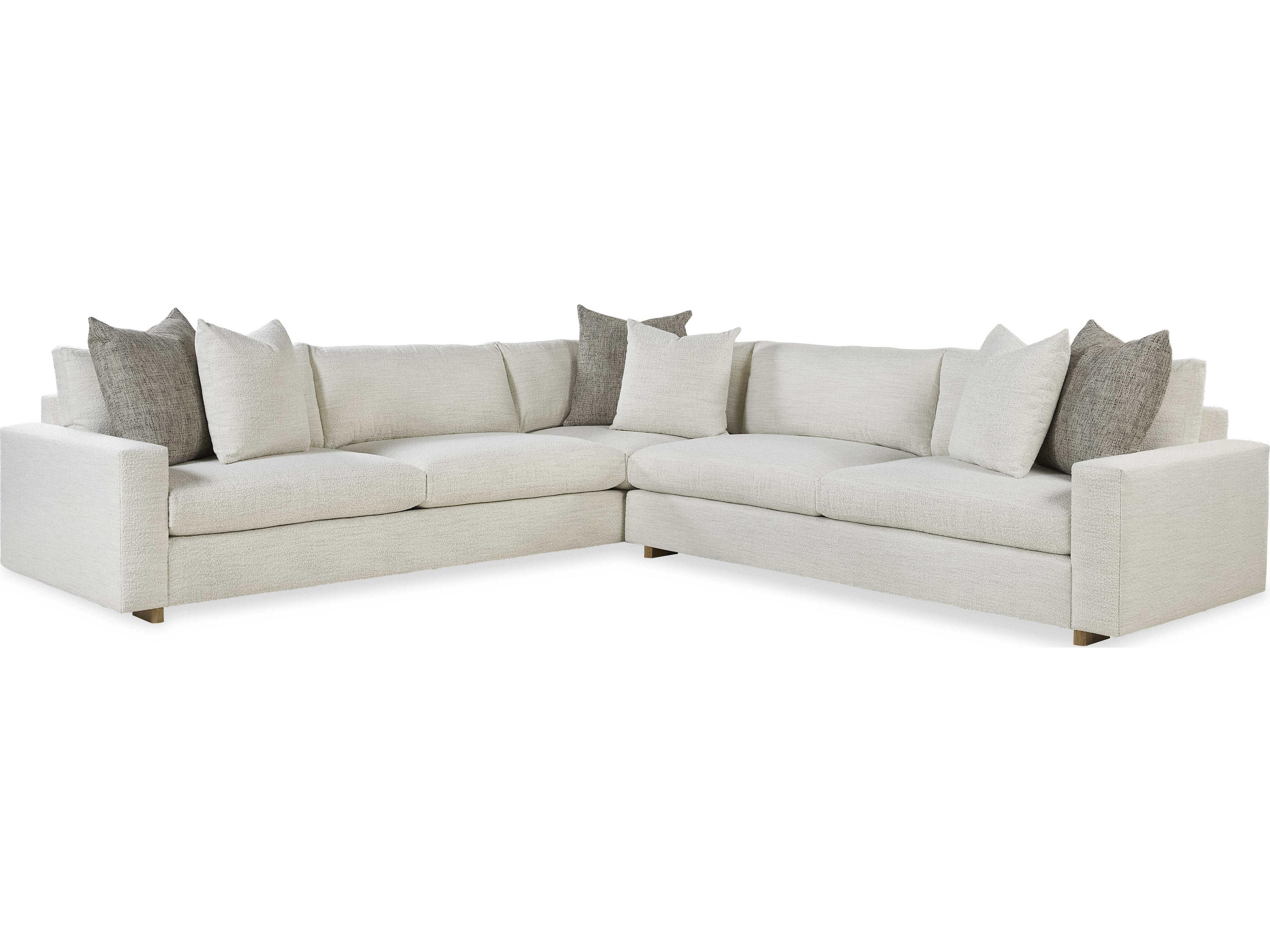 Century Furniture Home Elegance Great Room White Upholstered Sectional Sofa