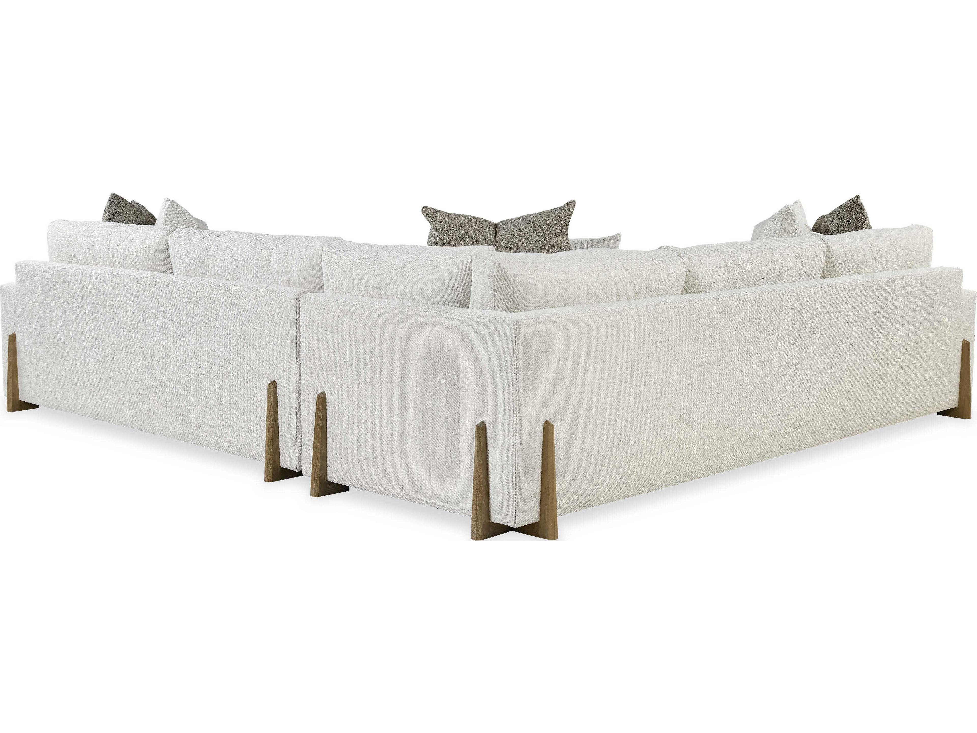 Century Furniture Home Elegance Great Room White Upholstered Sectional Sofa