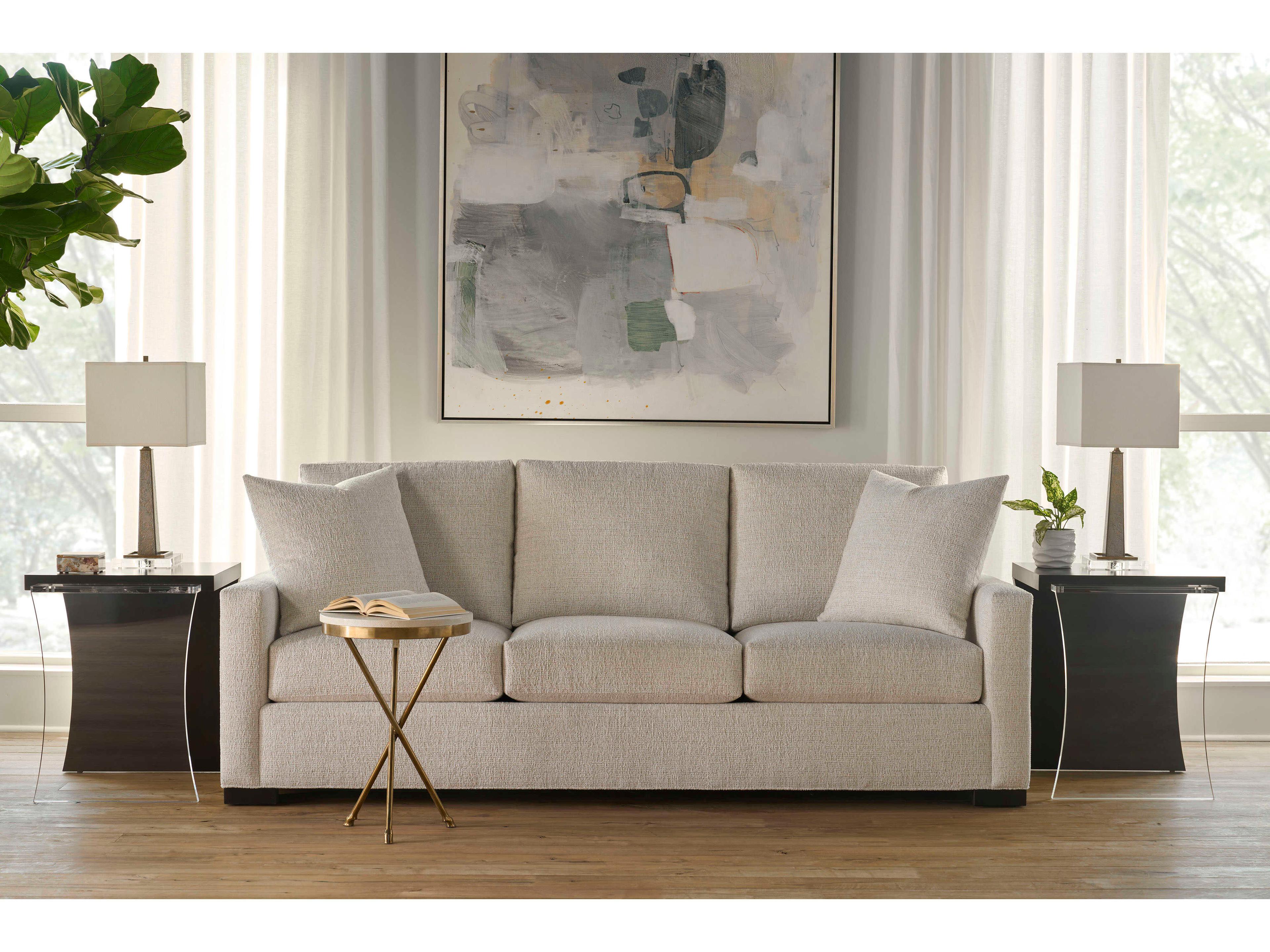 Century Furniture Home Elegance Cornerstone White Upholstered Sofa