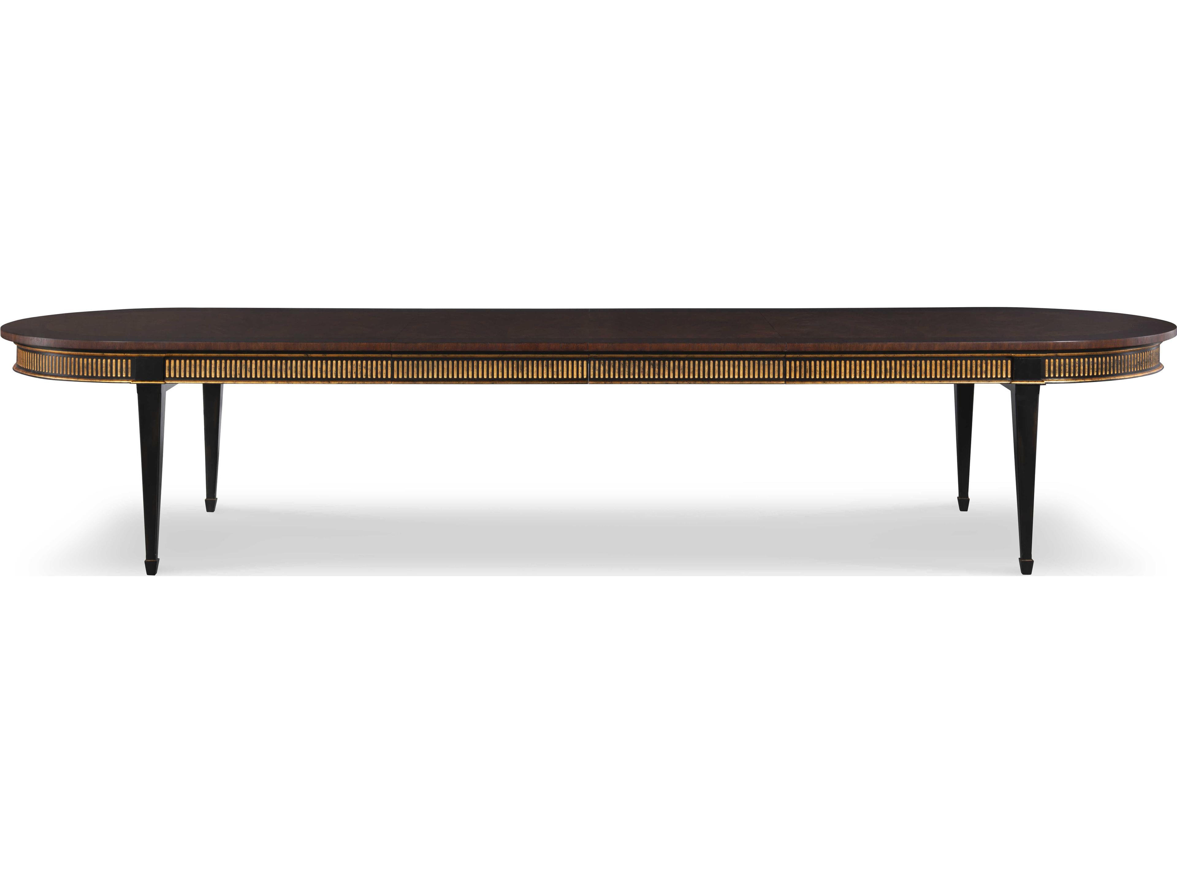 Century Furniture Monarch Extendable Oval Wood Dining Table