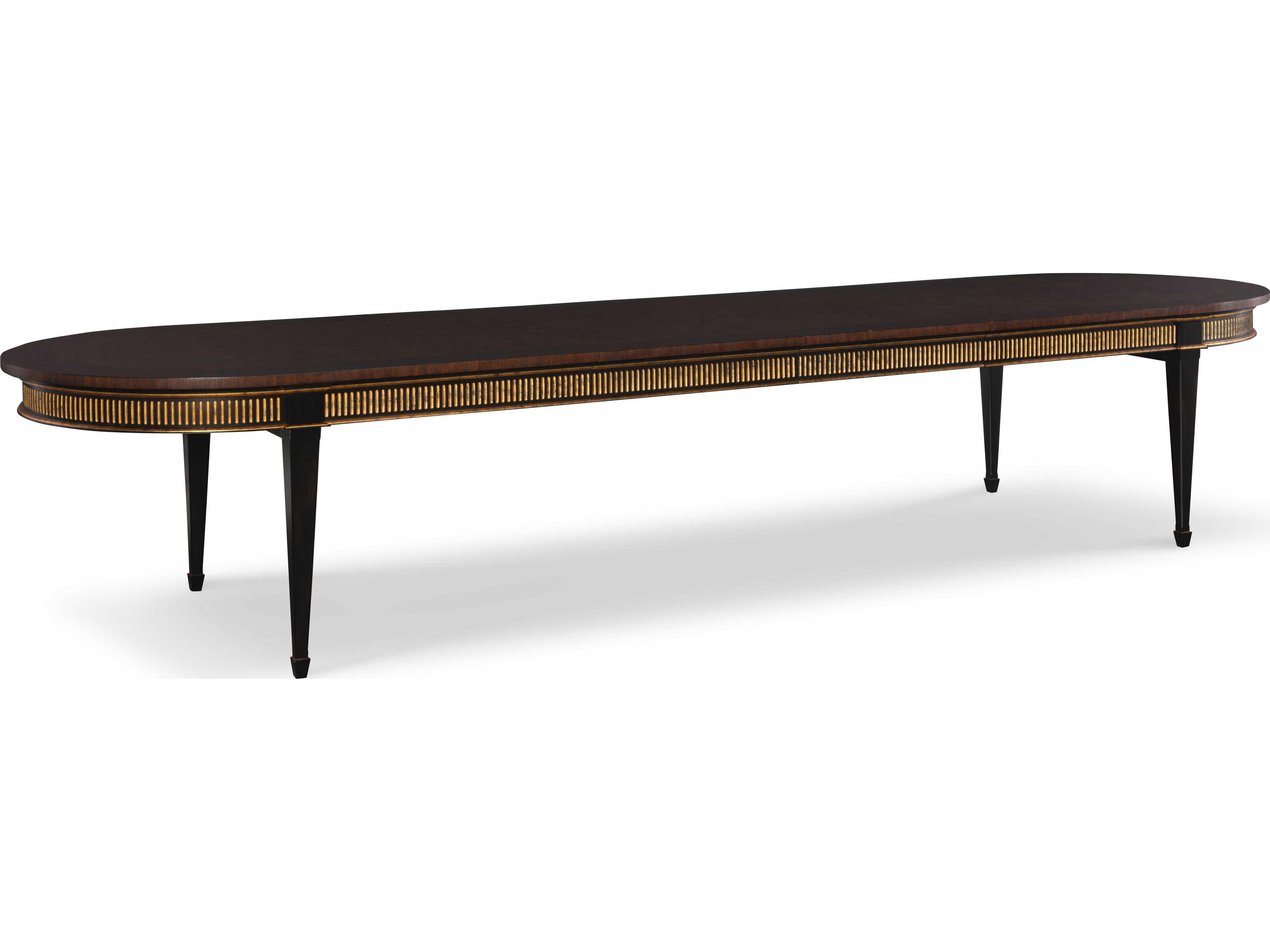 Century Furniture Monarch Extendable Oval Wood Dining Table