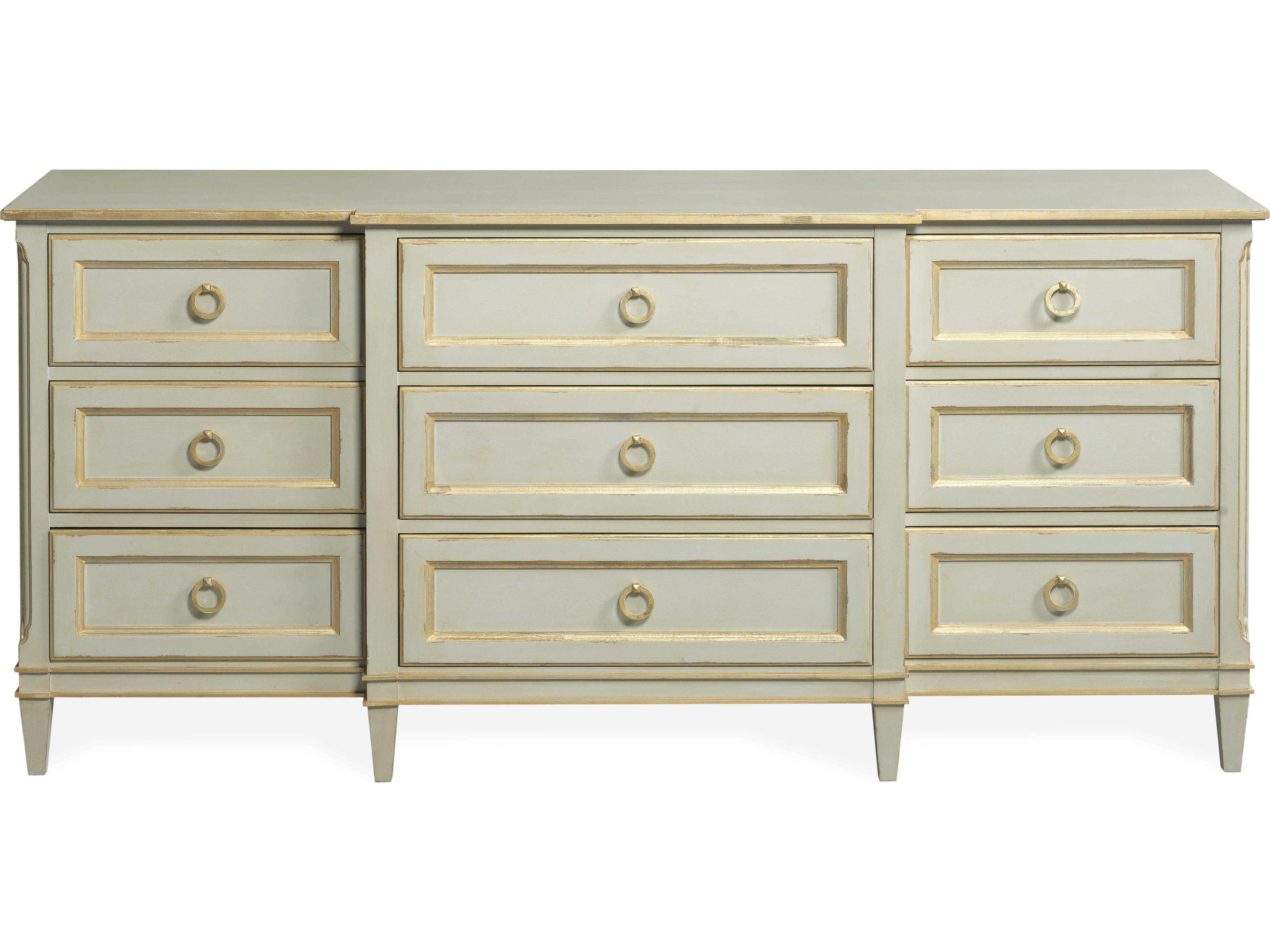 Century Furniture Monarch Madeline 9-Drawers Gray Poplar Wood Dresser