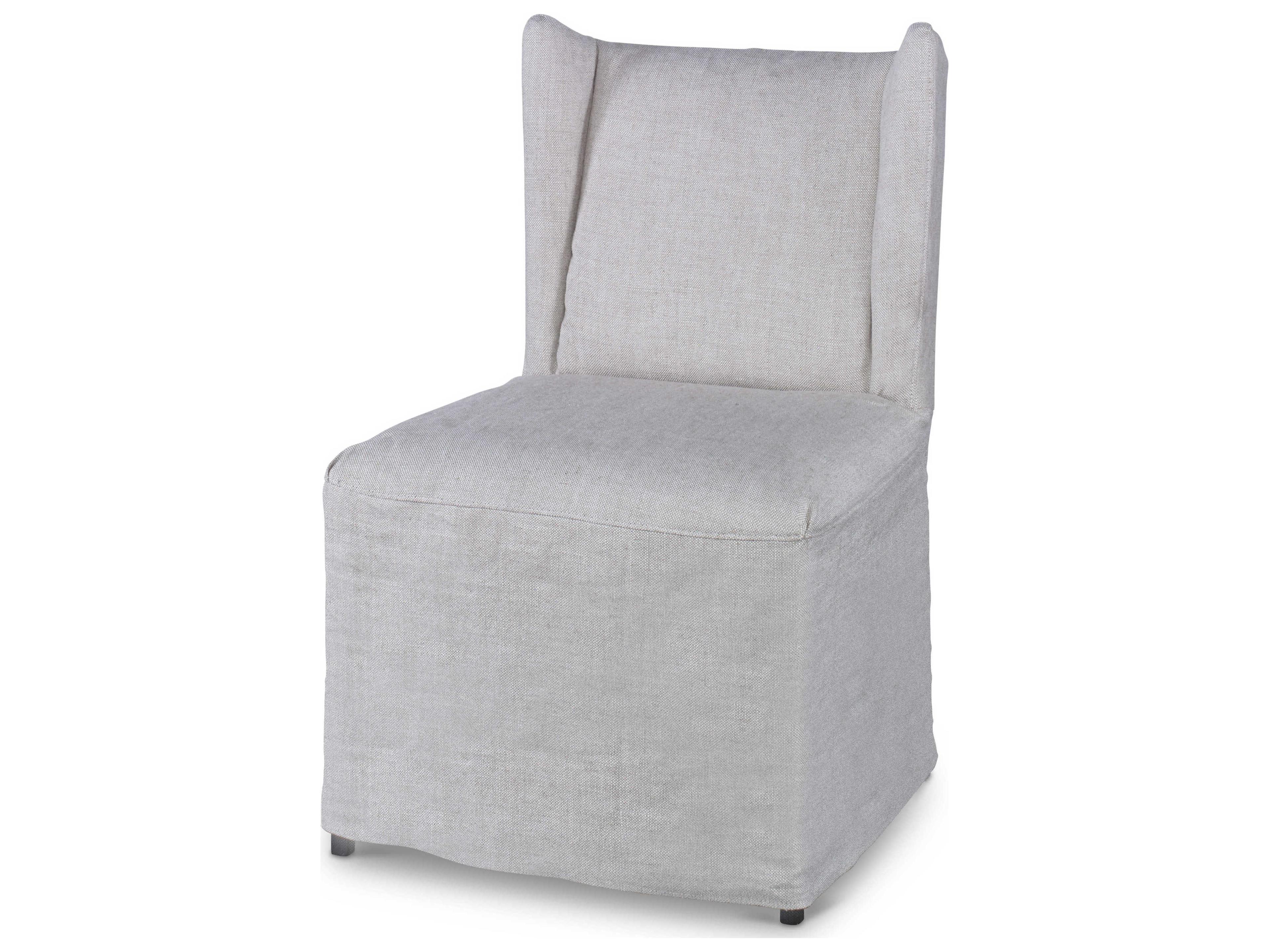 Century Furniture Monarch Beech Wood Gray Upholstered Side Dining Chair
