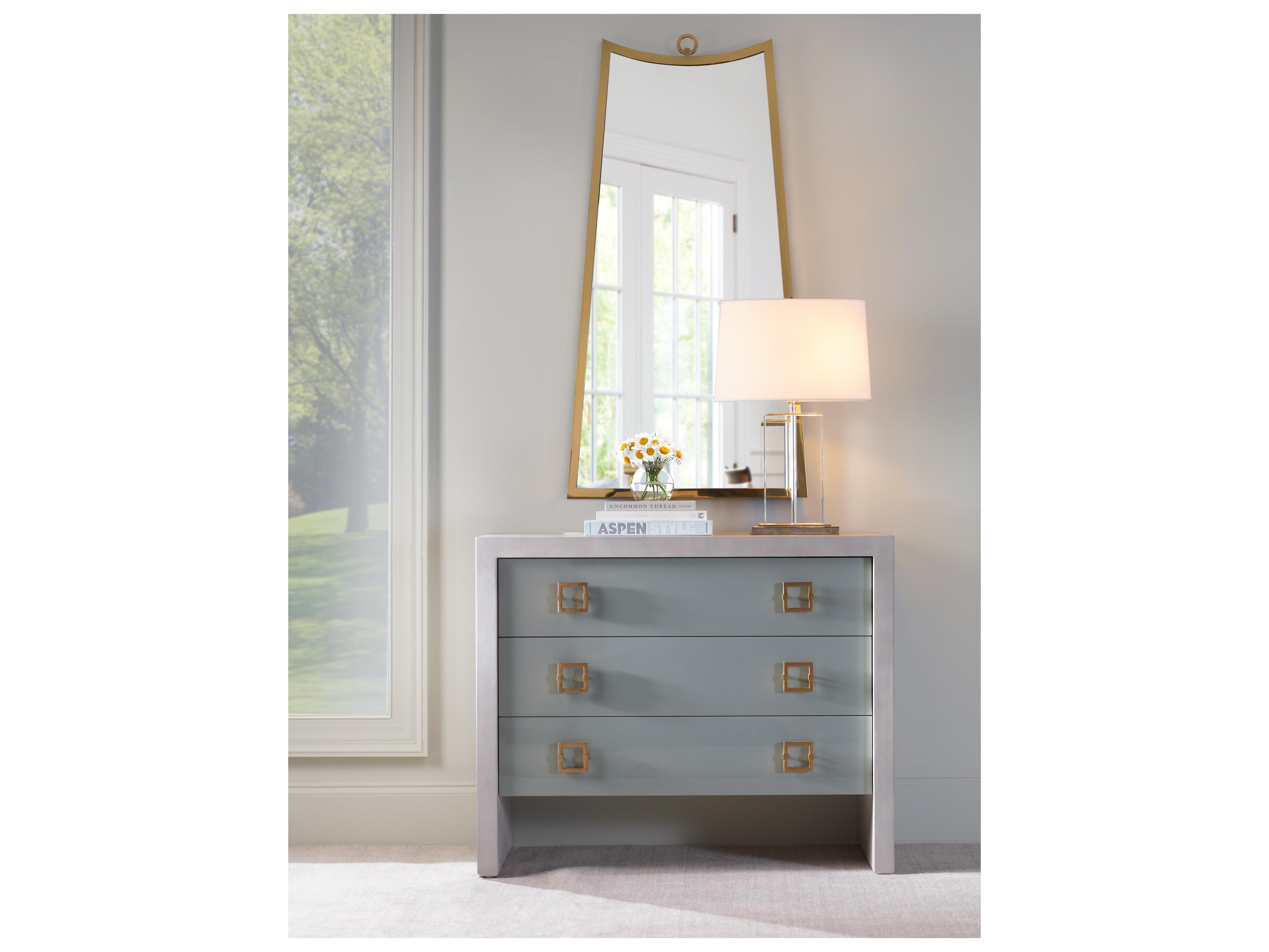 Century Furniture Monarch Gray Oak Wood Accent Chest