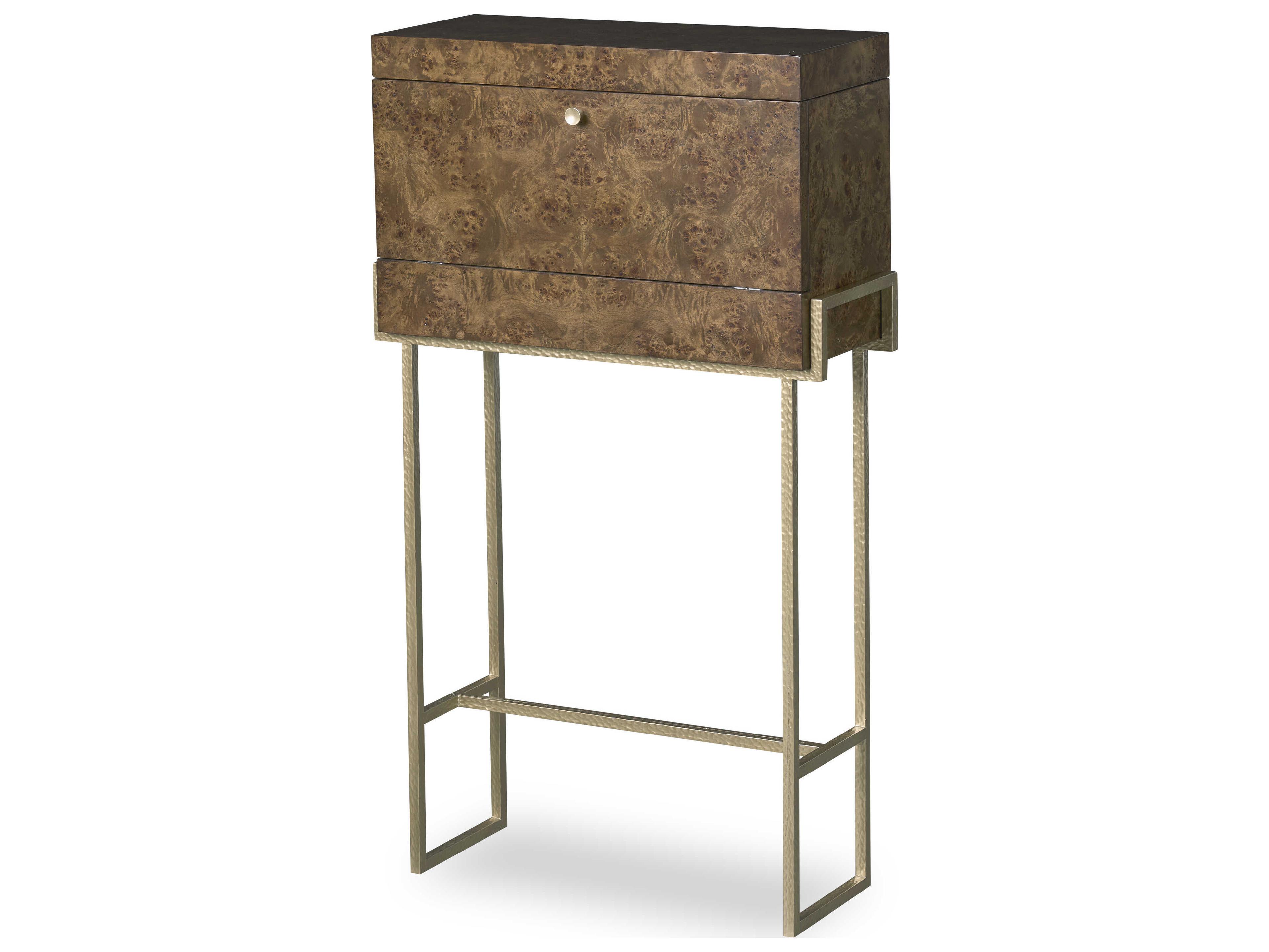 Century Furniture Monarch Brown Maple Wood Bar Cabinet