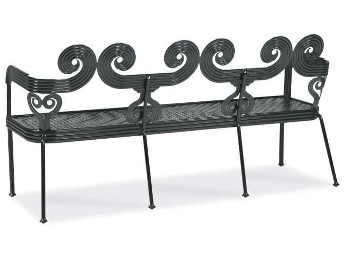 Century Outdoor Thomas O'Brien Augustine Litchfield Green Aluminum Garden Bench