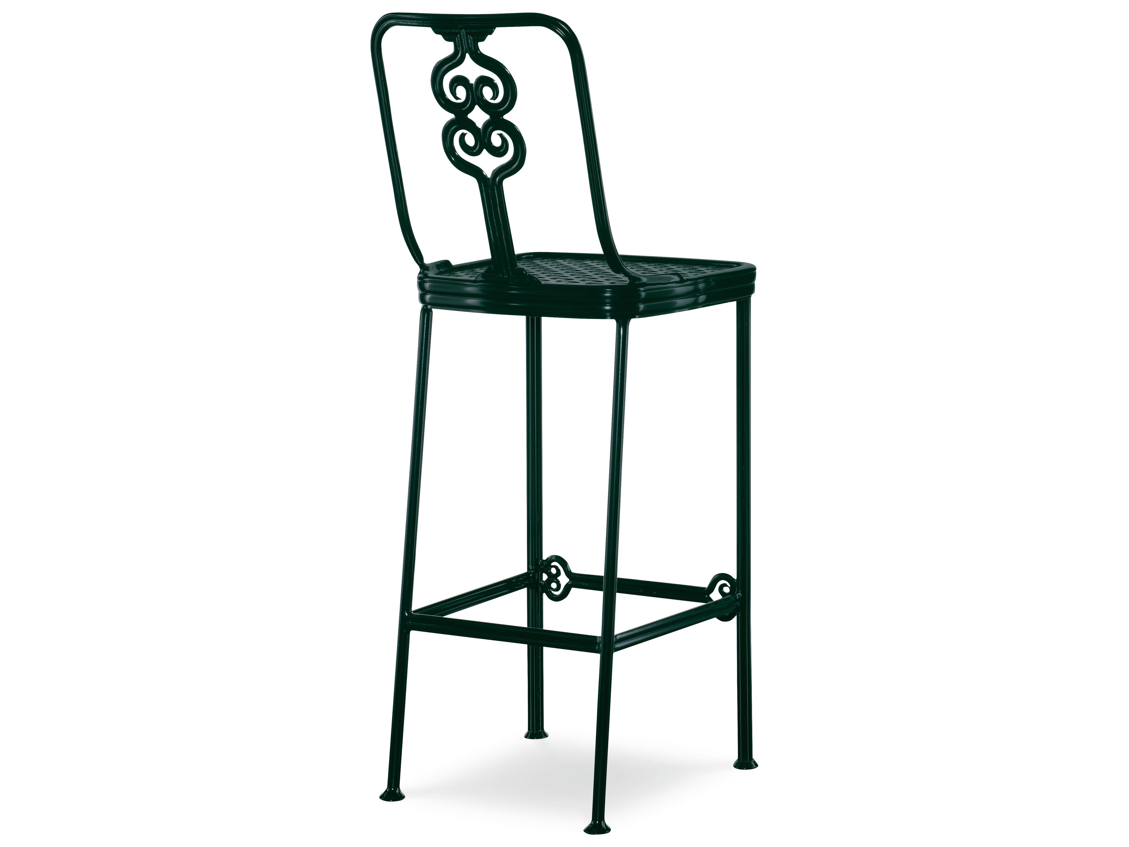 Century Outdoor Thomas O'Brien Augustine Litchfield Green Aluminum Bar Stool