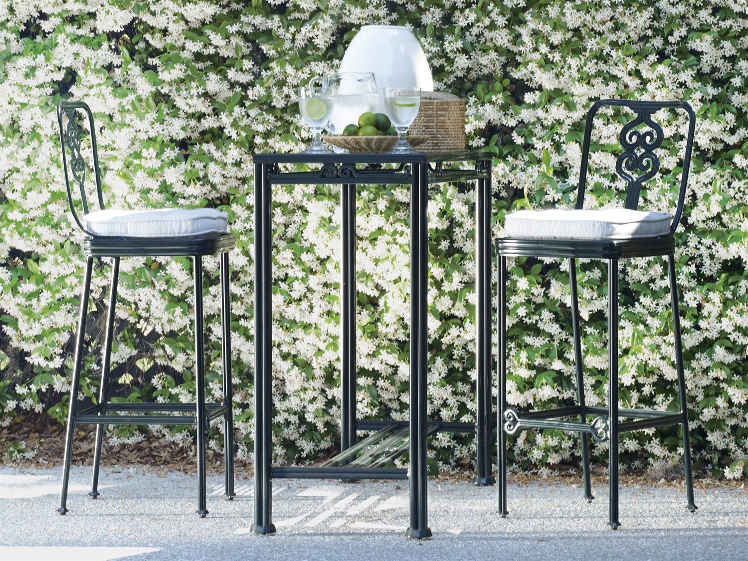 Century Outdoor Thomas O'Brien Augustine Litchfield Green Aluminum Bar Stool