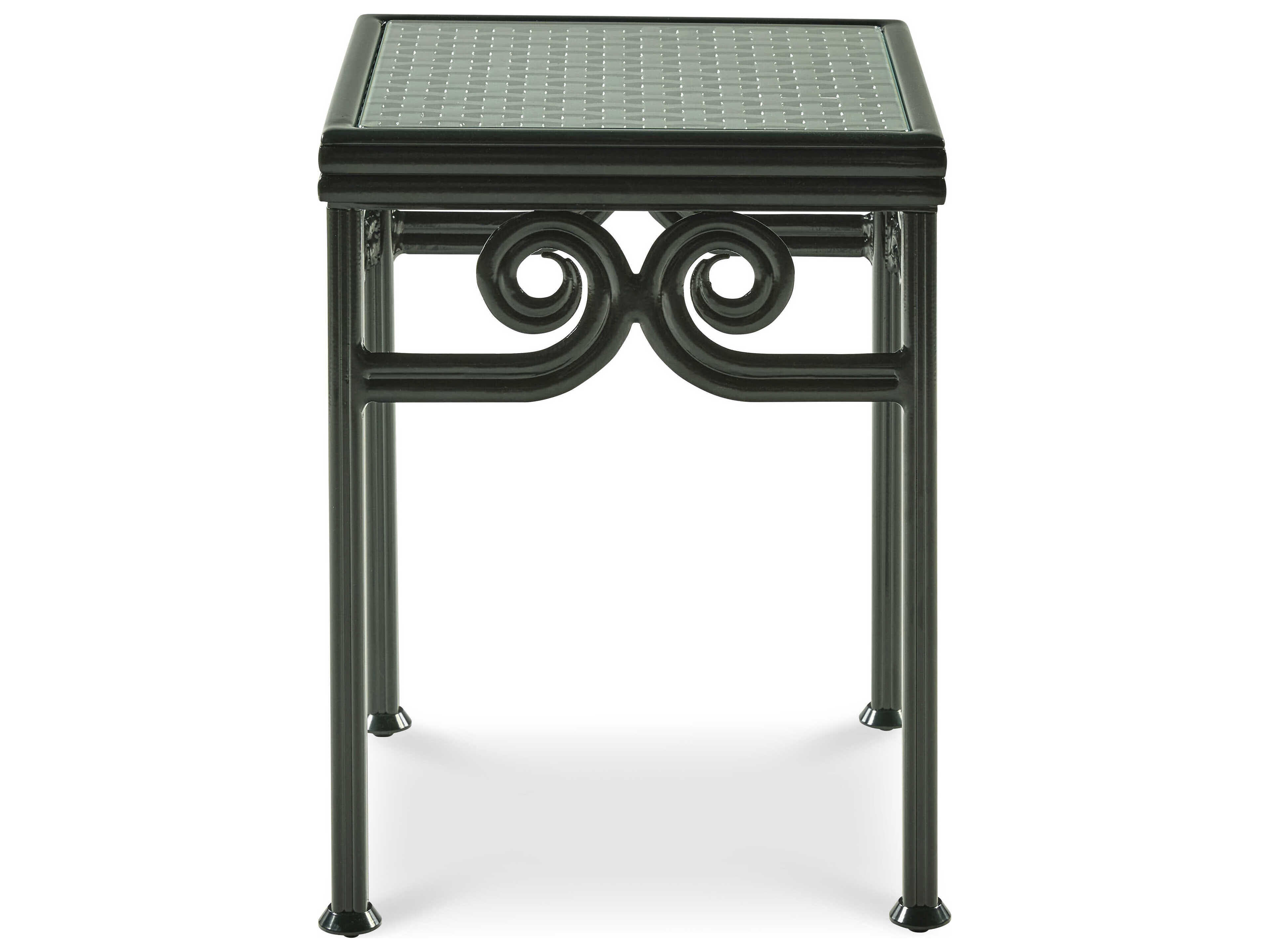 Century Outdoor Augustine Metal Square End Table