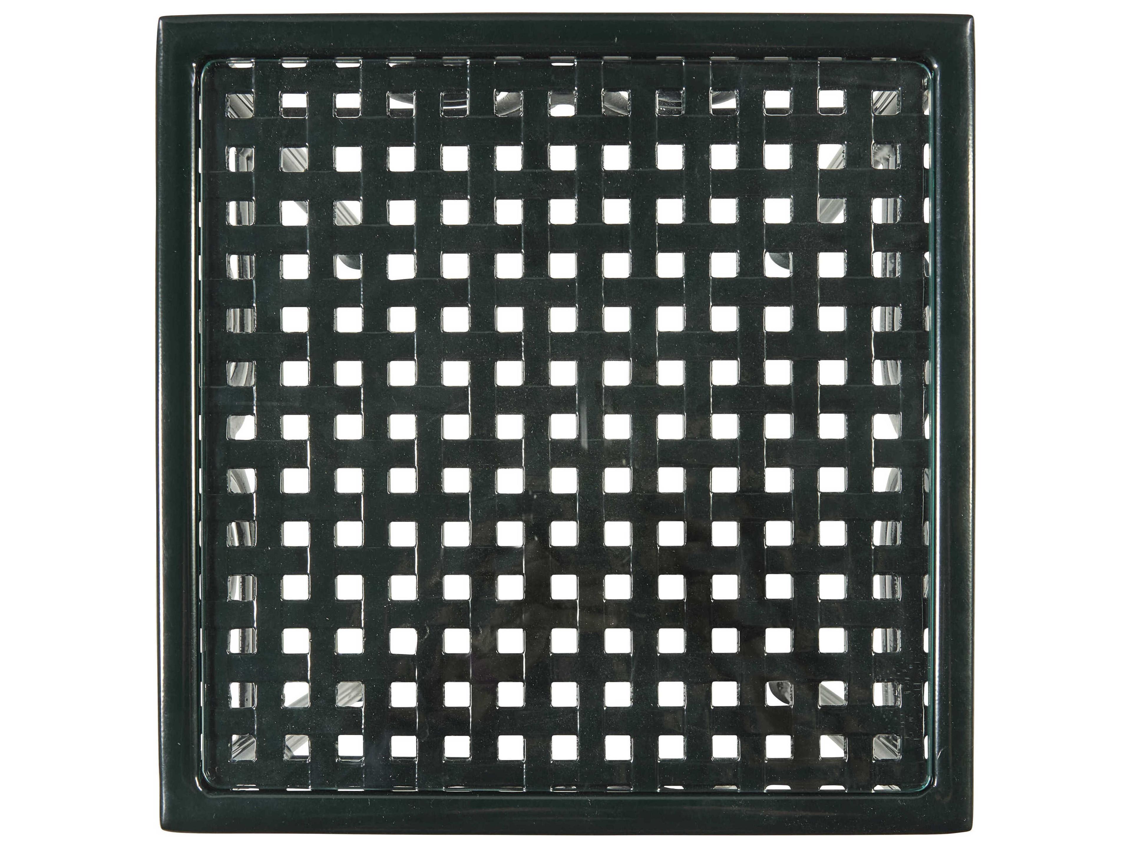 Century Outdoor Augustine Metal Square End Table