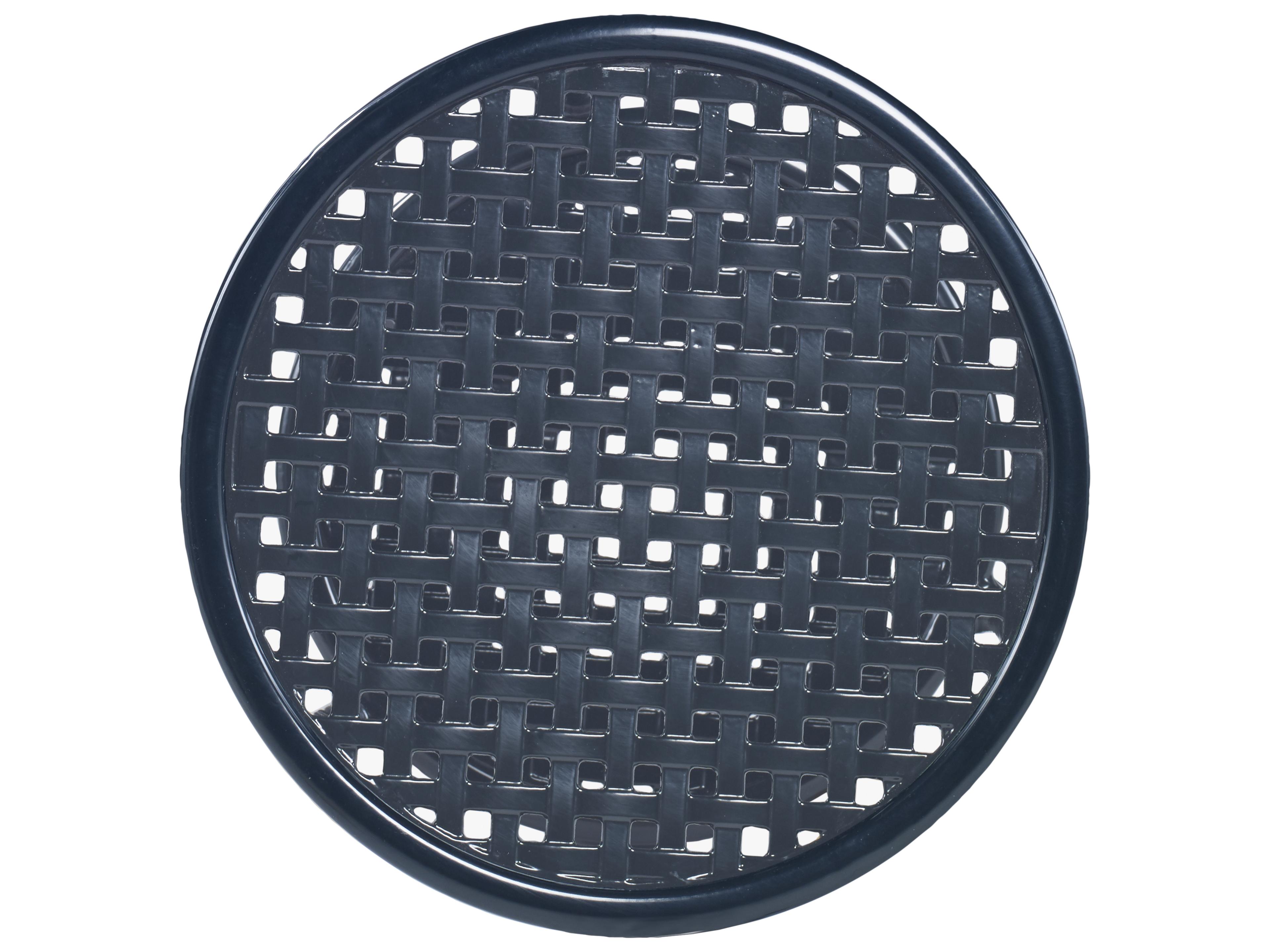 Century Outdoor Thomas O'Brien Augustine Litchfield Green Aluminum Round Tempered Glass Occasional Table