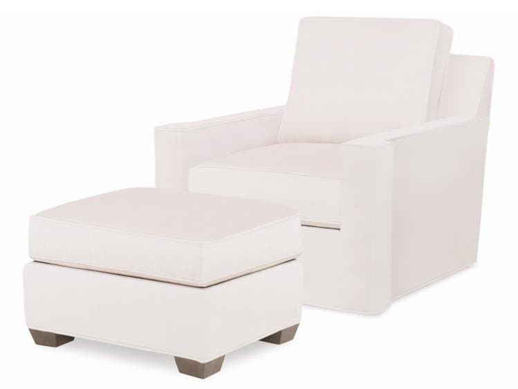 Century Outdoor Colton Upholstered Swivel Lounge Chair with Ottoman