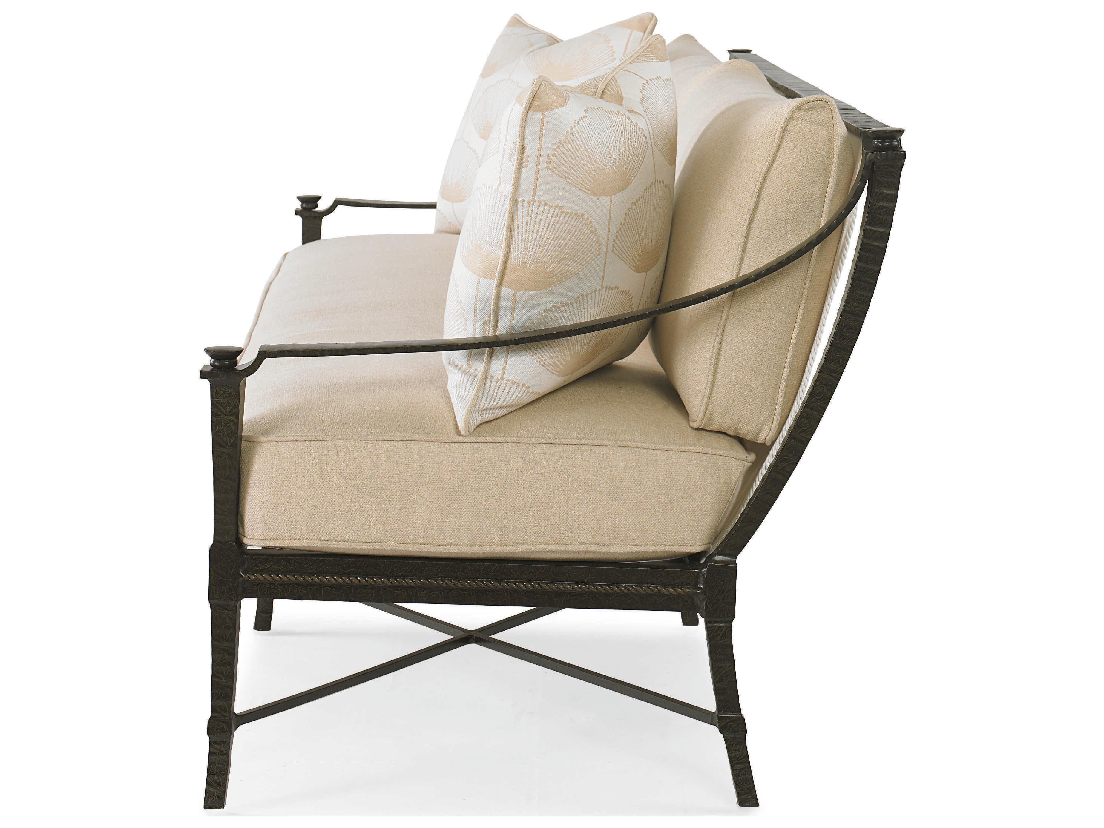 Century Outdoor Andalusia Cordoba Aluminum Cushion Sofa