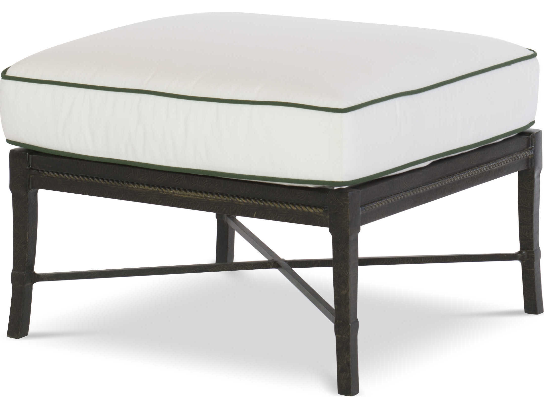 Century Outdoor Andalusia Aluminum Cushion Ottoman