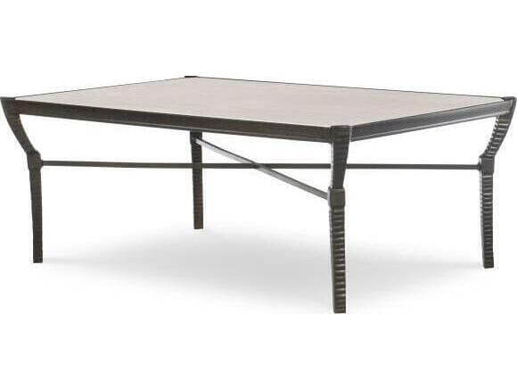 Century Outdoor Andalusia Aluminum Rectangular Coffee Table