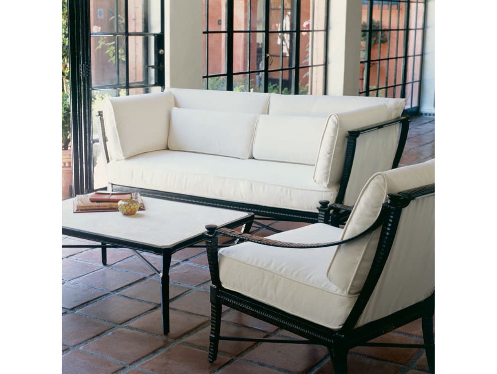 Century Outdoor Andalusia Aluminum Rectangular Coffee Table
