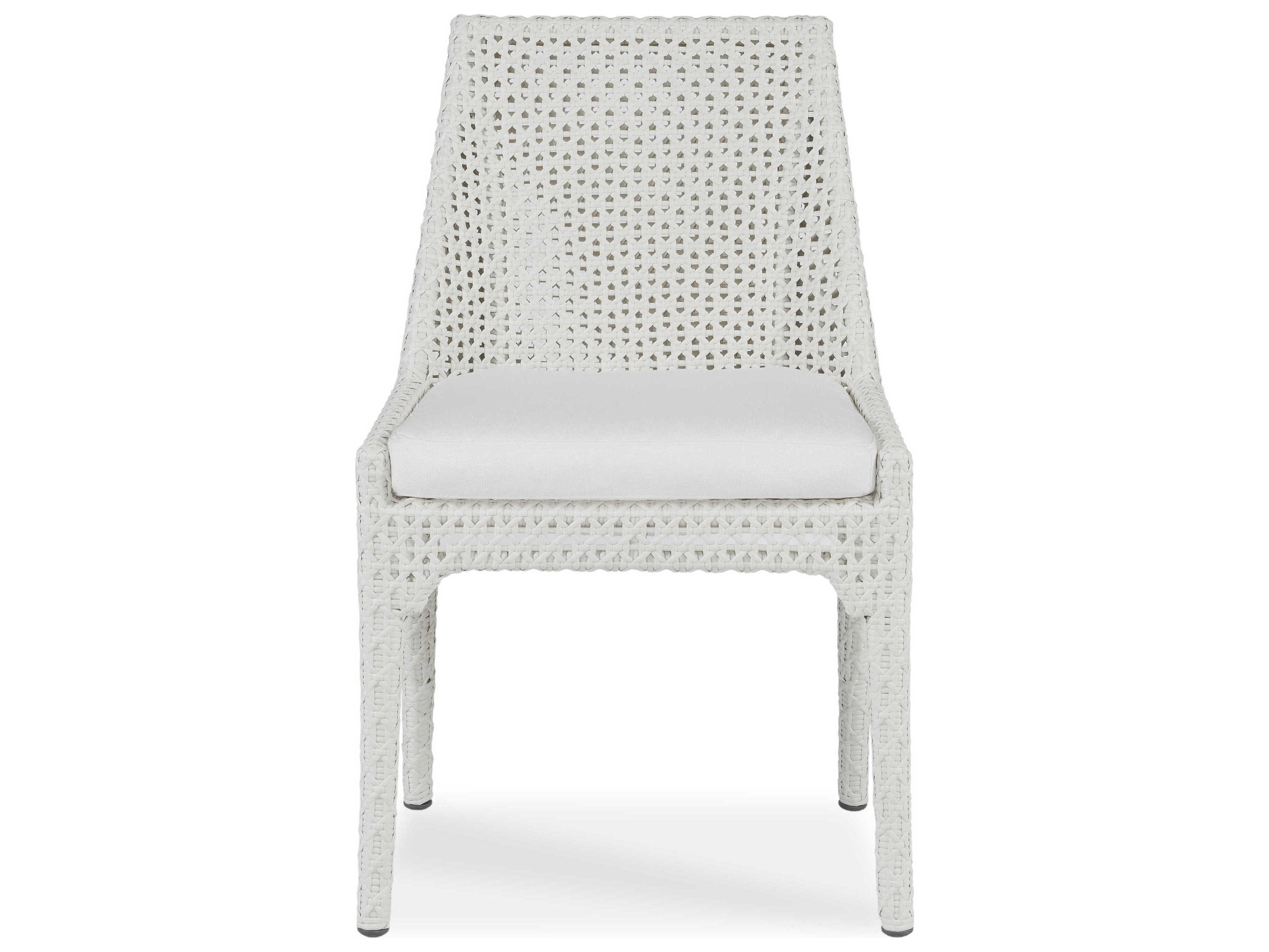 Century Outdoor Tangier Chalk White Wicker Dining Chair