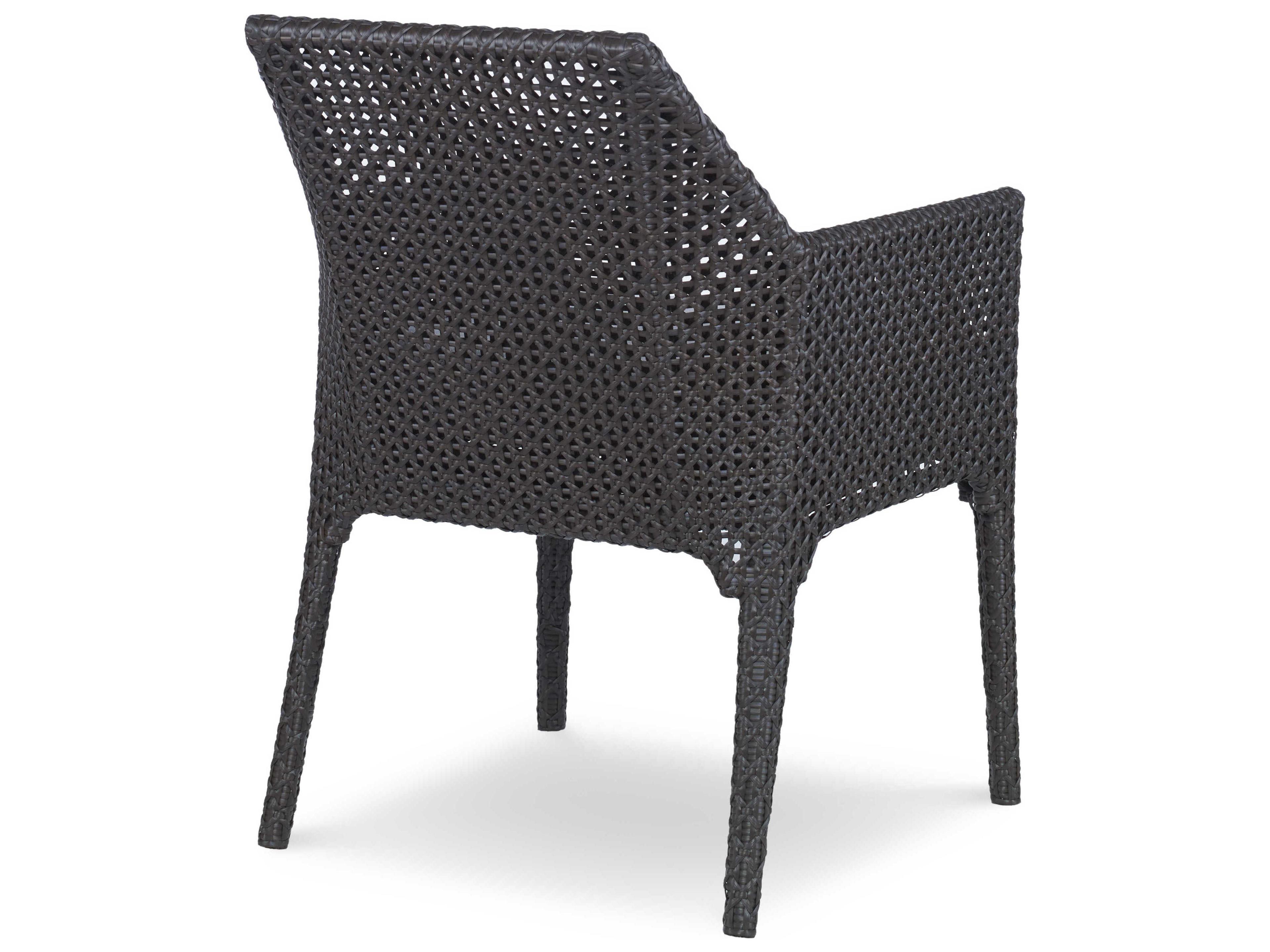 Century Outdoor Tangier Borneo Wicker Cushion Dining Chair