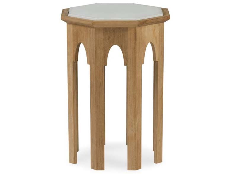 Century Outdoor Tangier Teak Hexagonal Coffee Table