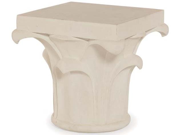 Century Outdoor Complements Stone Corinthian Square End Table