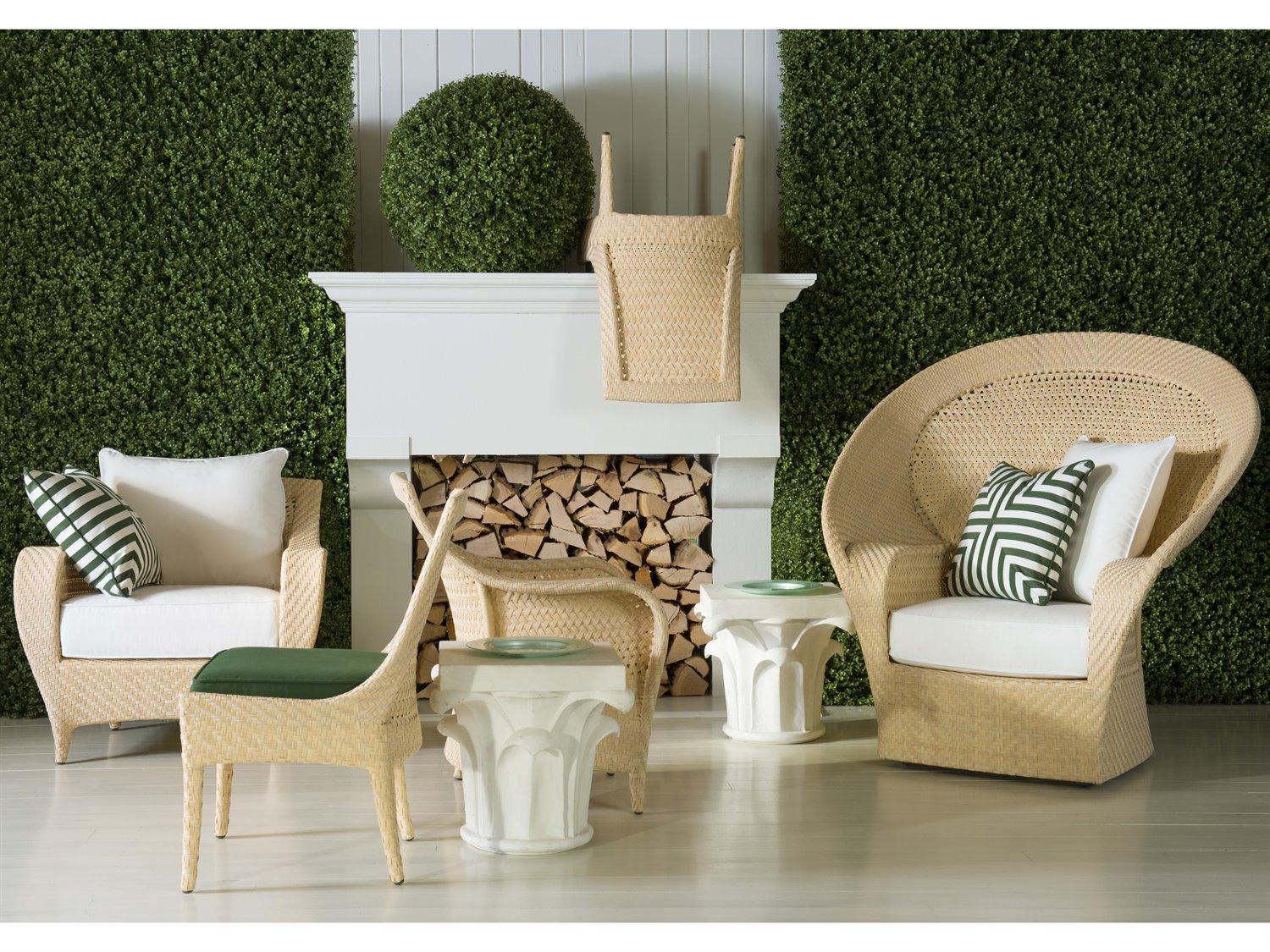 Century Outdoor Complements Stone Corinthian Square End Table