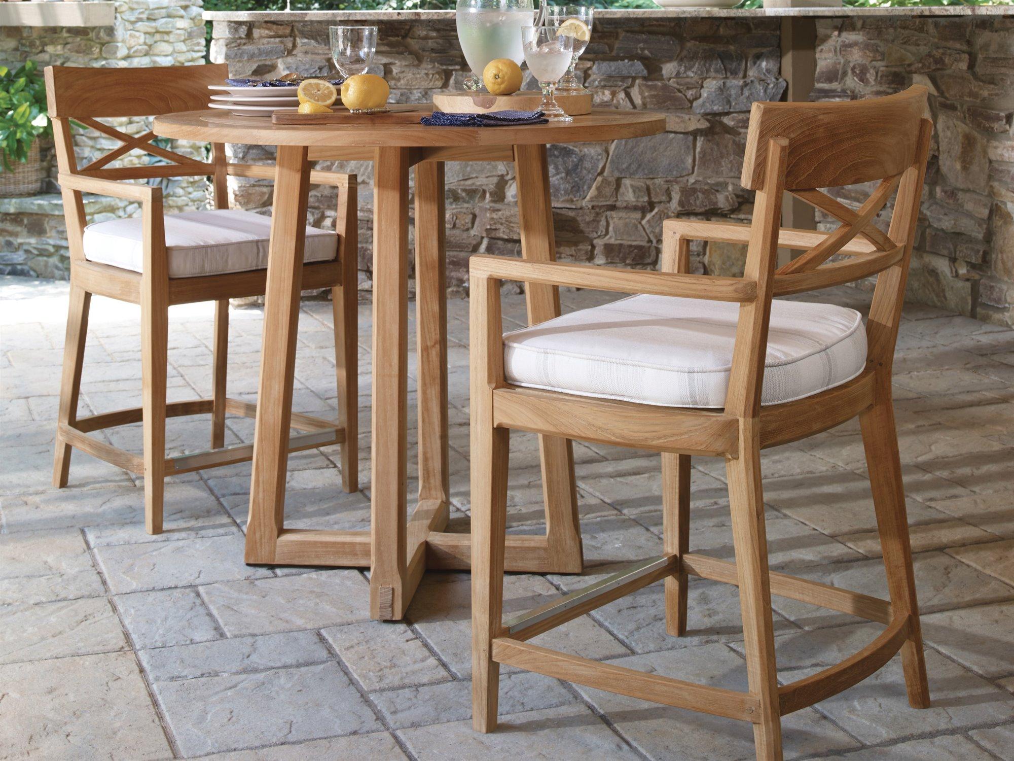 Century Outdoor West Bay Teak Bar Set