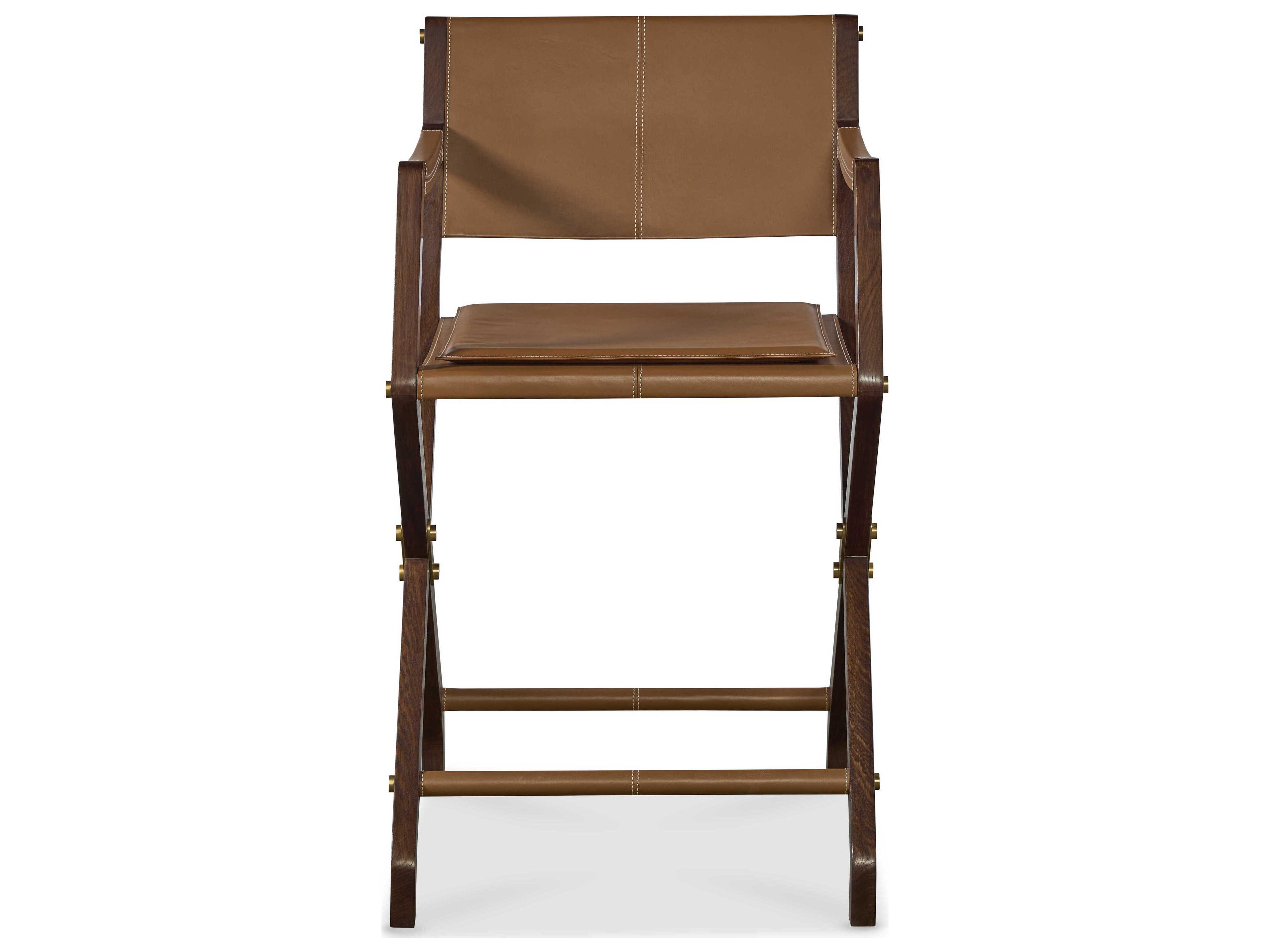 Century Furniture Trading Company Sturges Leather Counter Stool