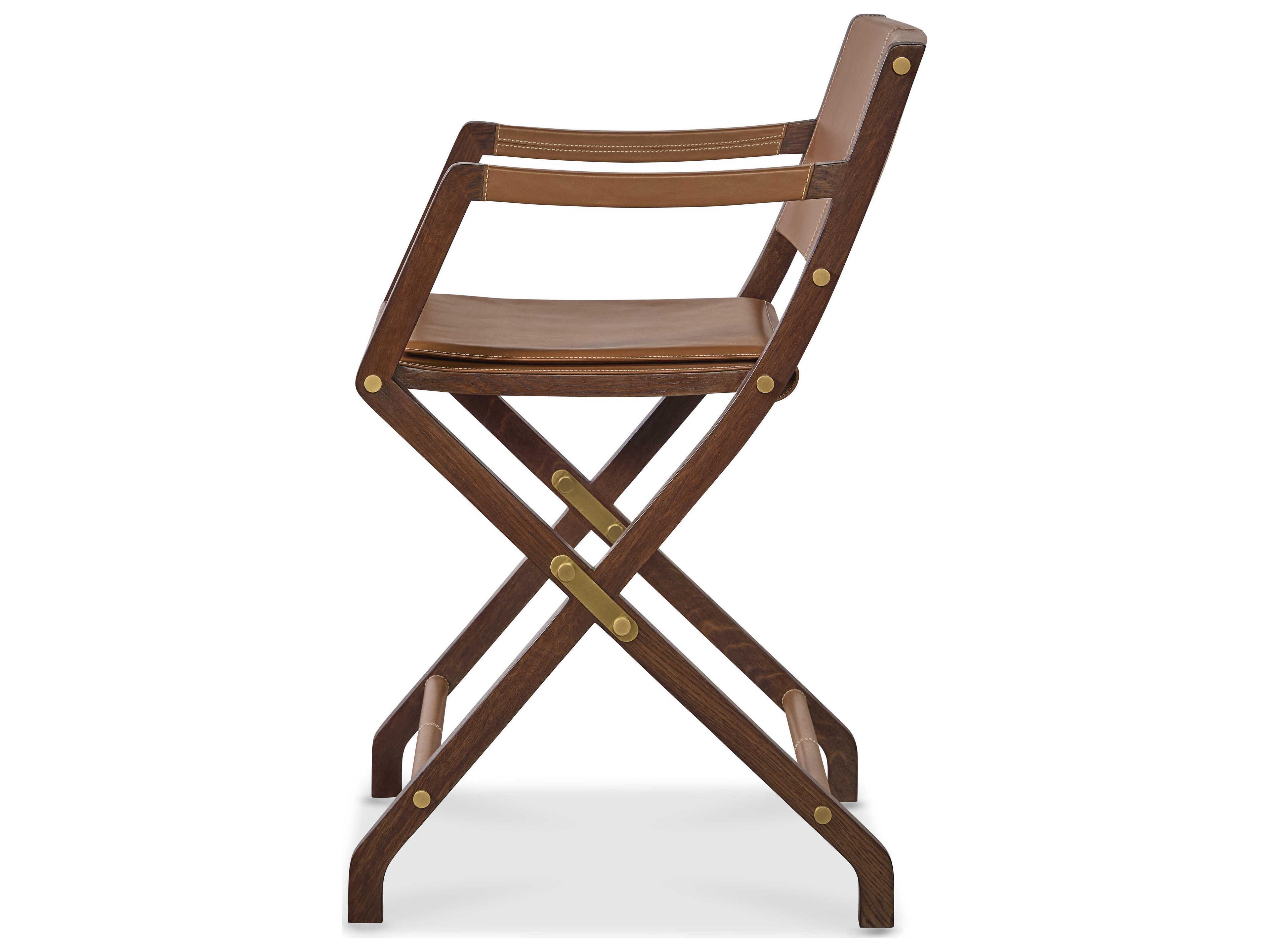 Century Furniture Trading Company Sturges Leather Counter Stool