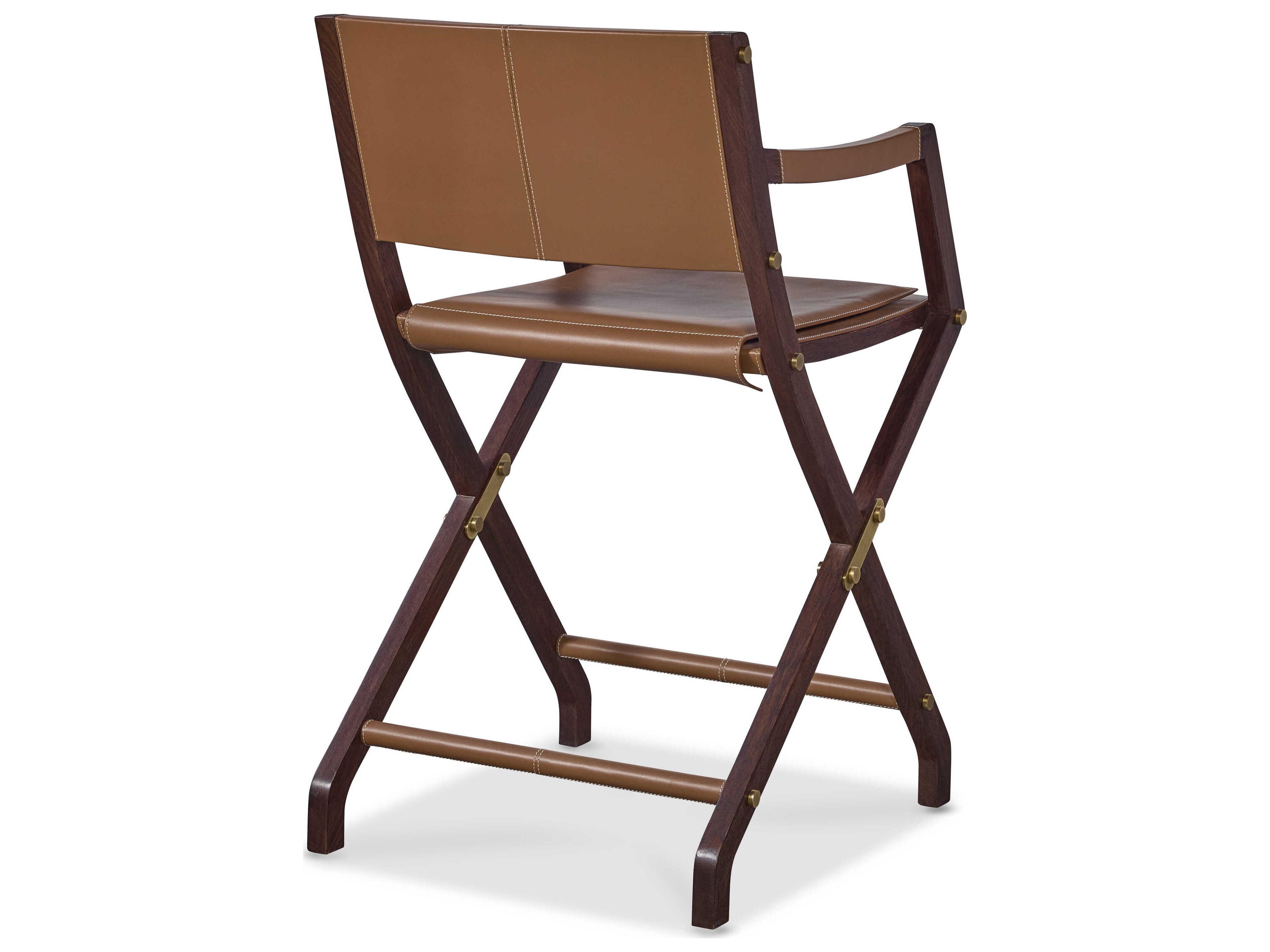 Century Furniture Trading Company Sturges Leather Counter Stool