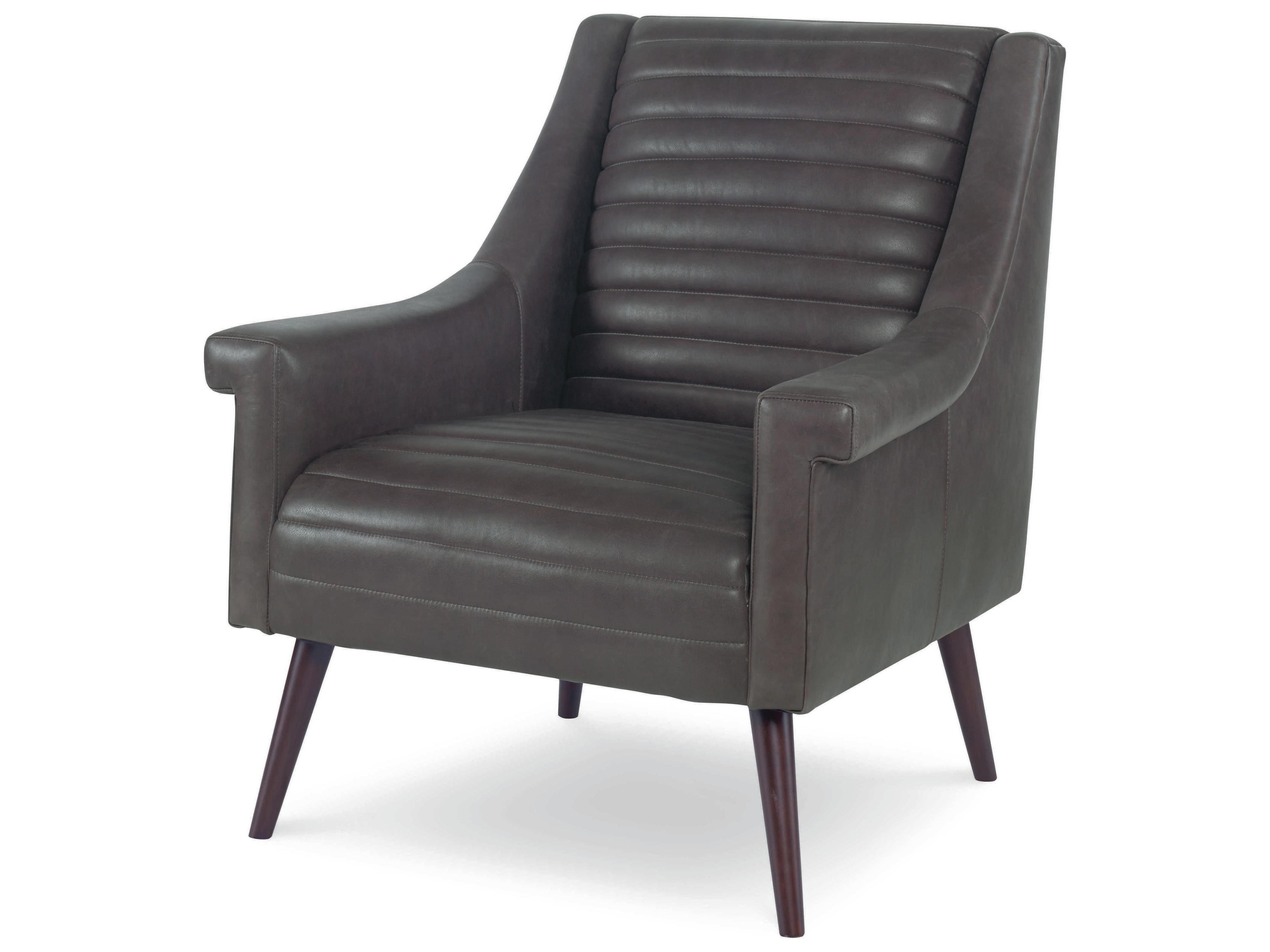 Century Furniture Trading Company Brown Leather Accent Chair
