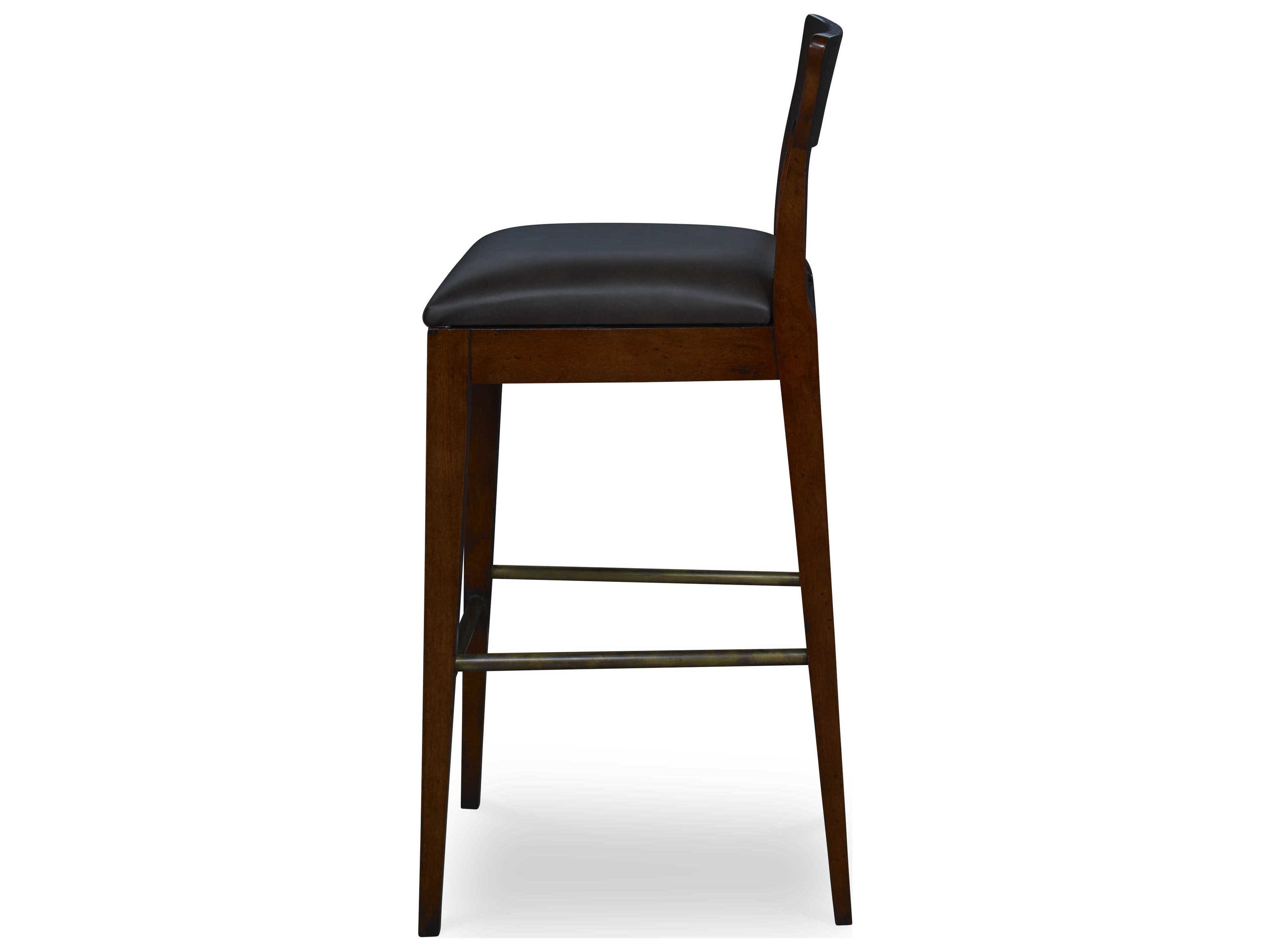 Century Furniture Trading Company Pecan Upholstered Bar Stool