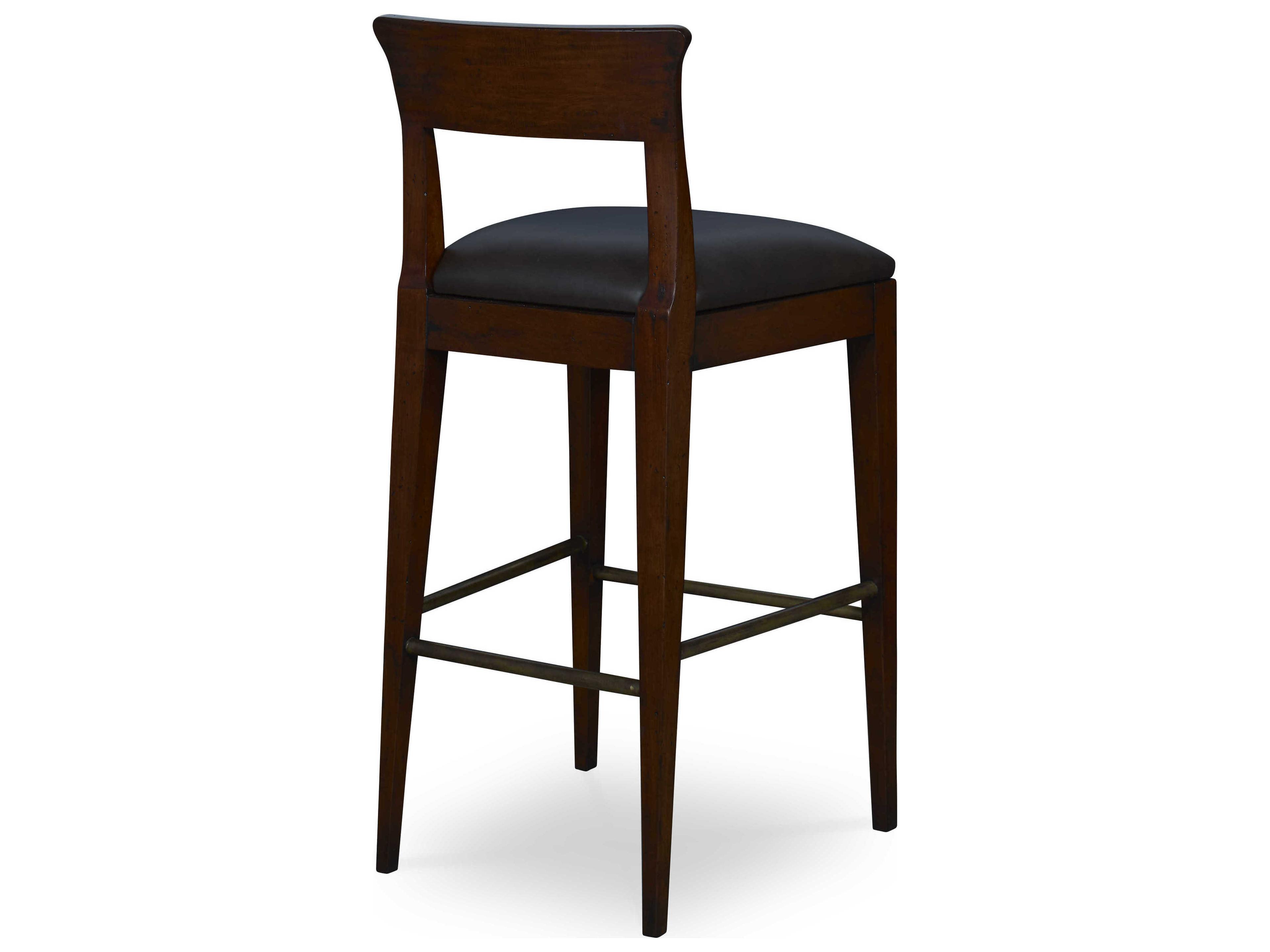 Century Furniture Trading Company Pecan Upholstered Bar Stool