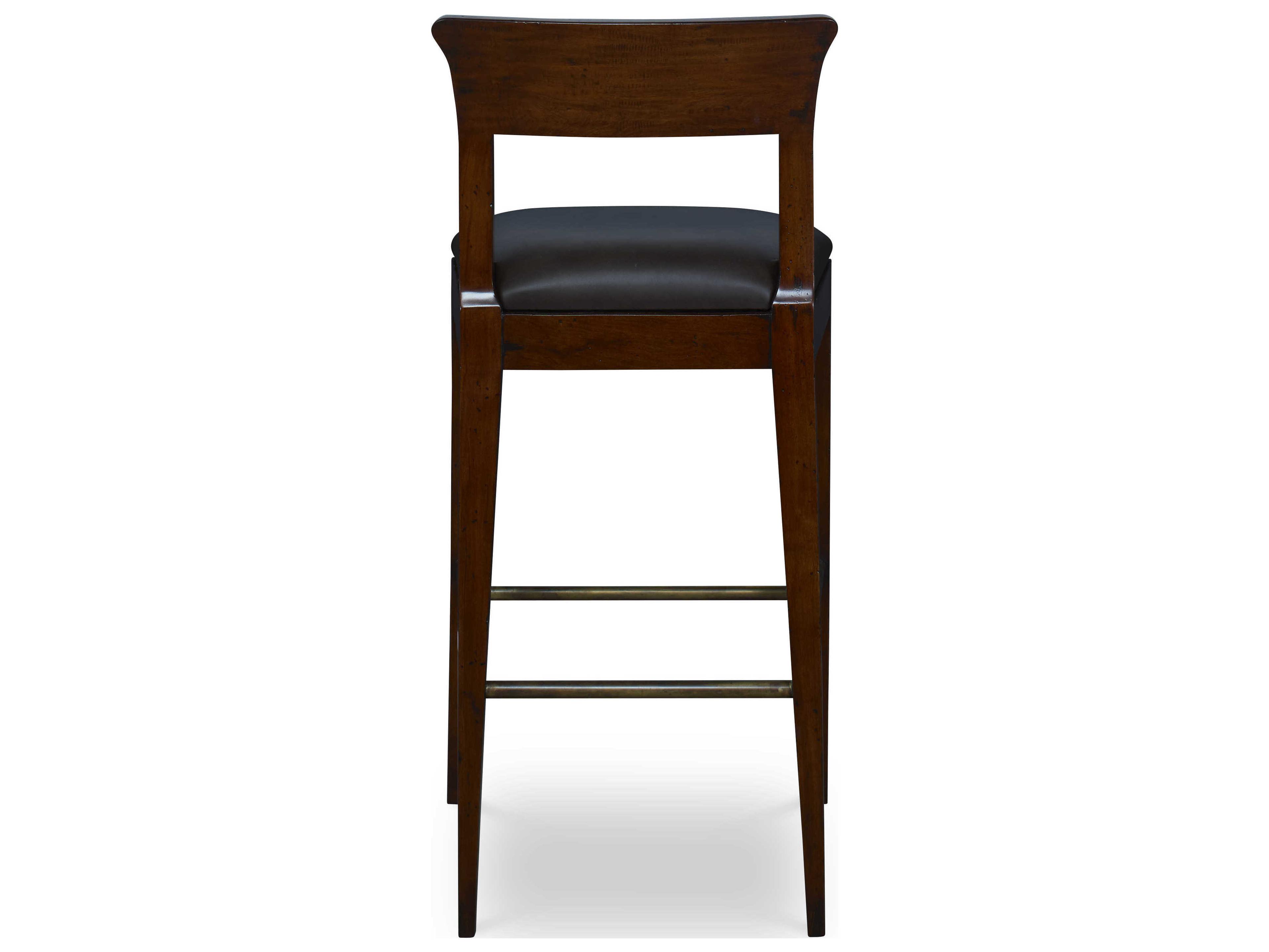 Century Furniture Trading Company Pecan Upholstered Bar Stool