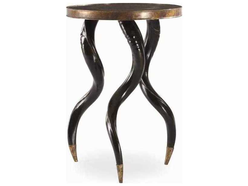 Century Furniture Grand Tour Round Metal End Table