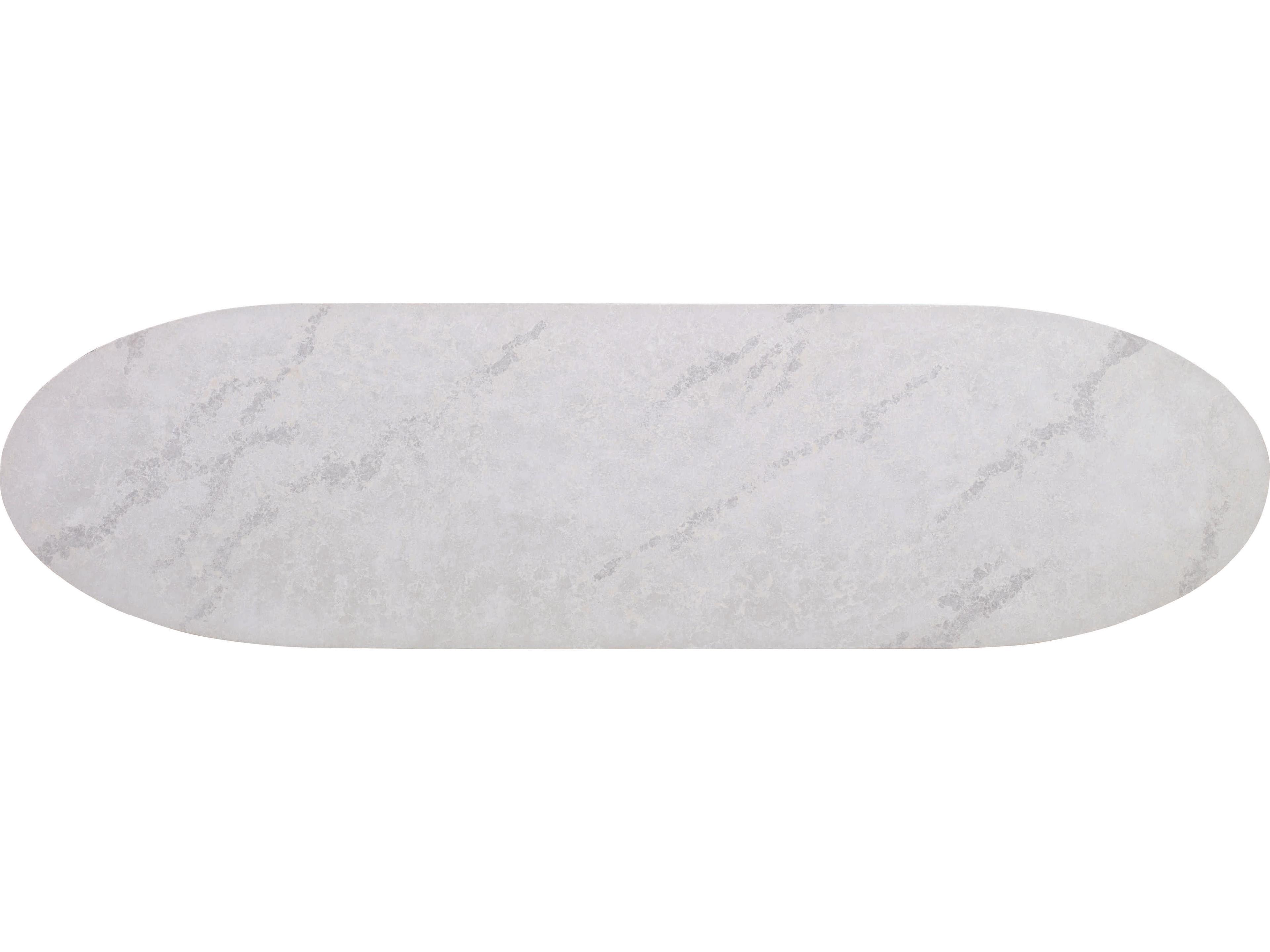 Century Furniture Grand Tour Oval Marble Console Table