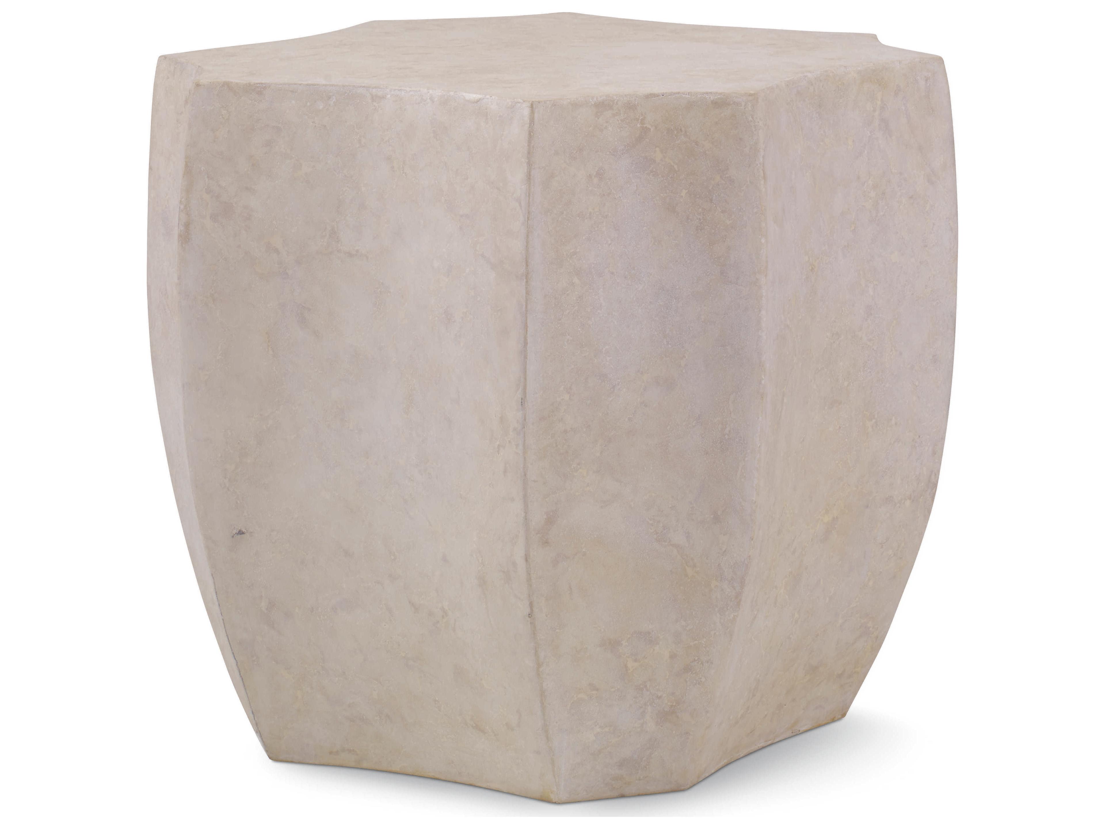 Century Furniture Grand Tour Stone White End Table
