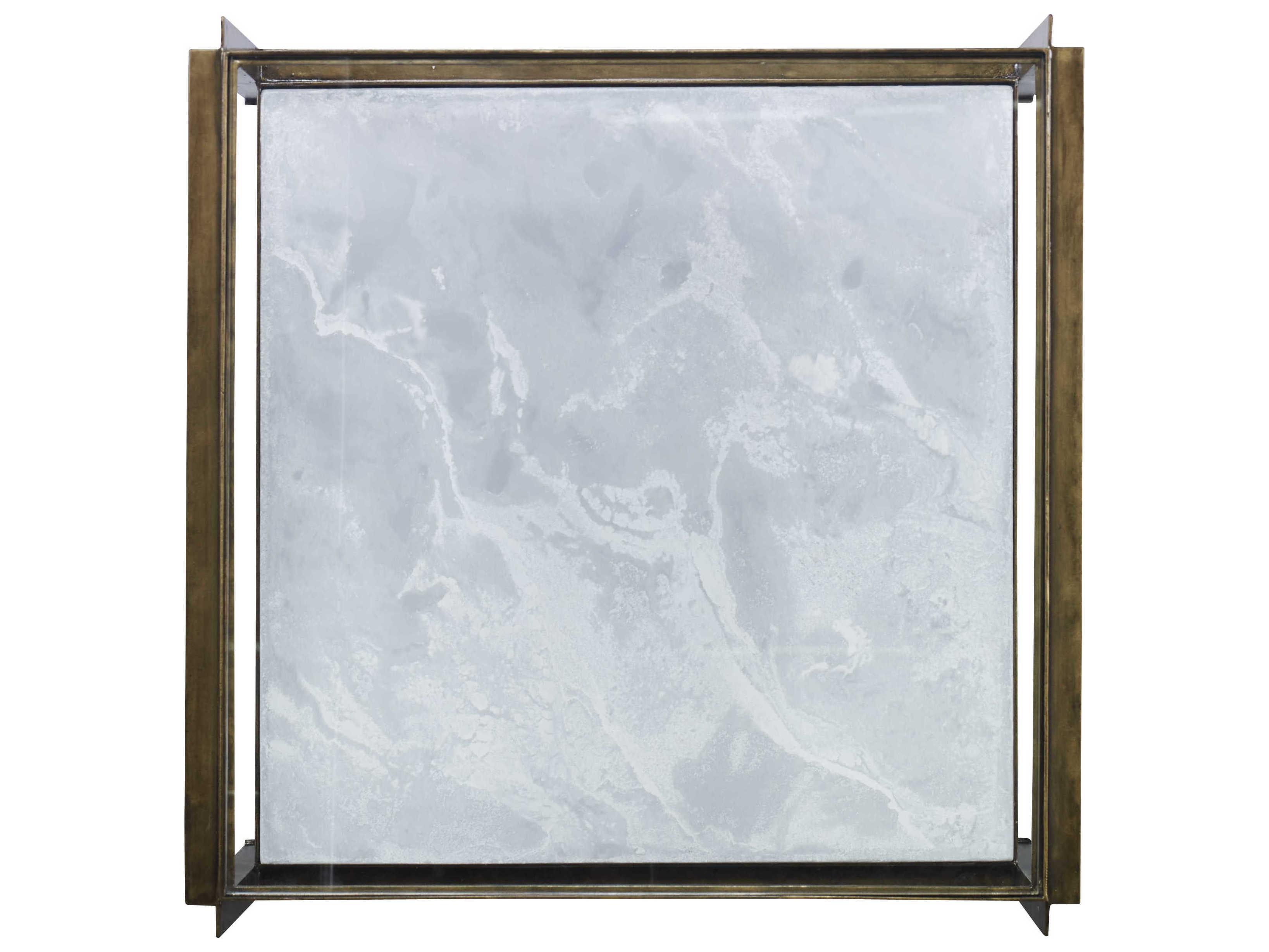 Century Furniture Grand Tour Square Glass Oil Rubbed Bronze Coffee Table