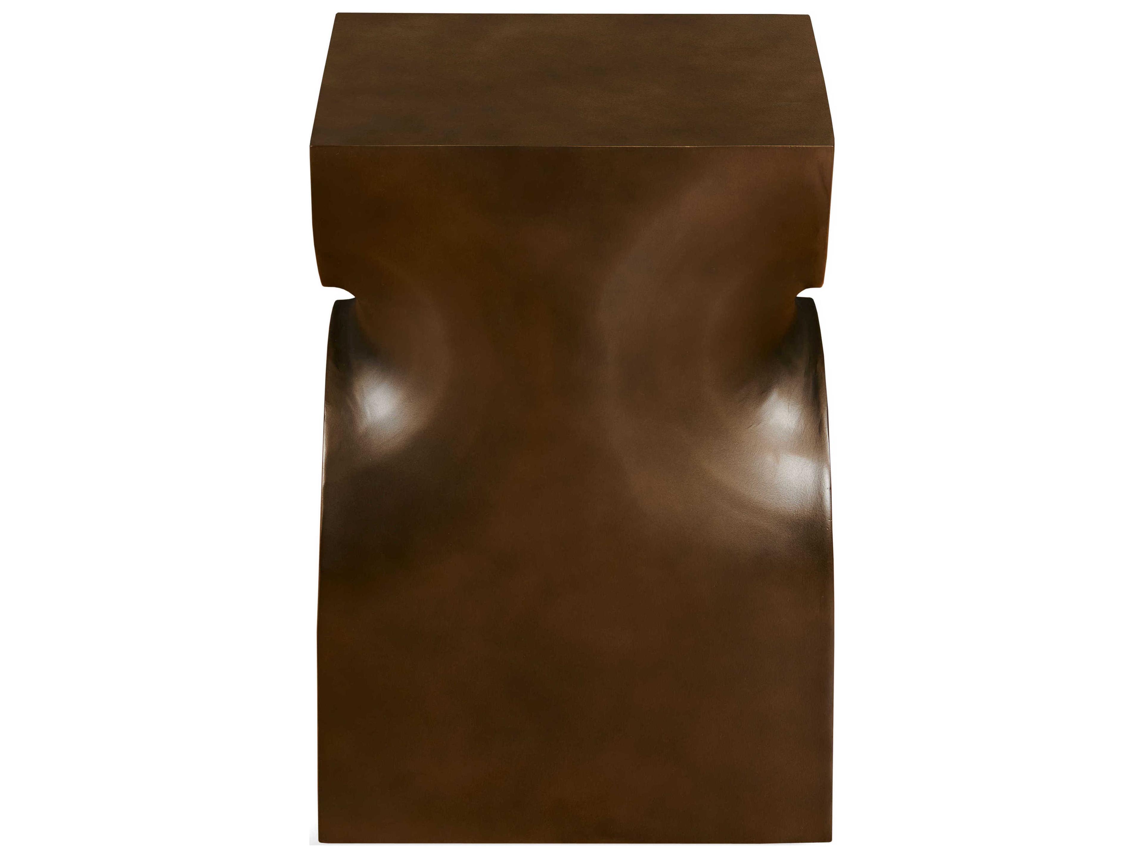 Century Furniture Grand Tour Square Metal Brass End Table